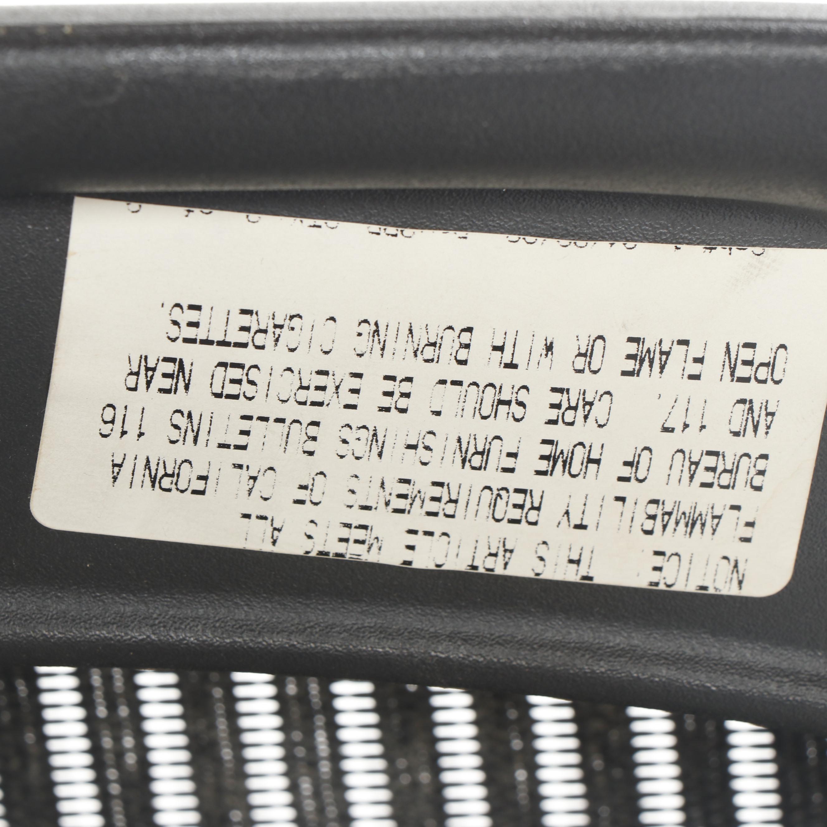 Herman Miller "Aeron" Adjustable Black Office Desk Chair, 1998