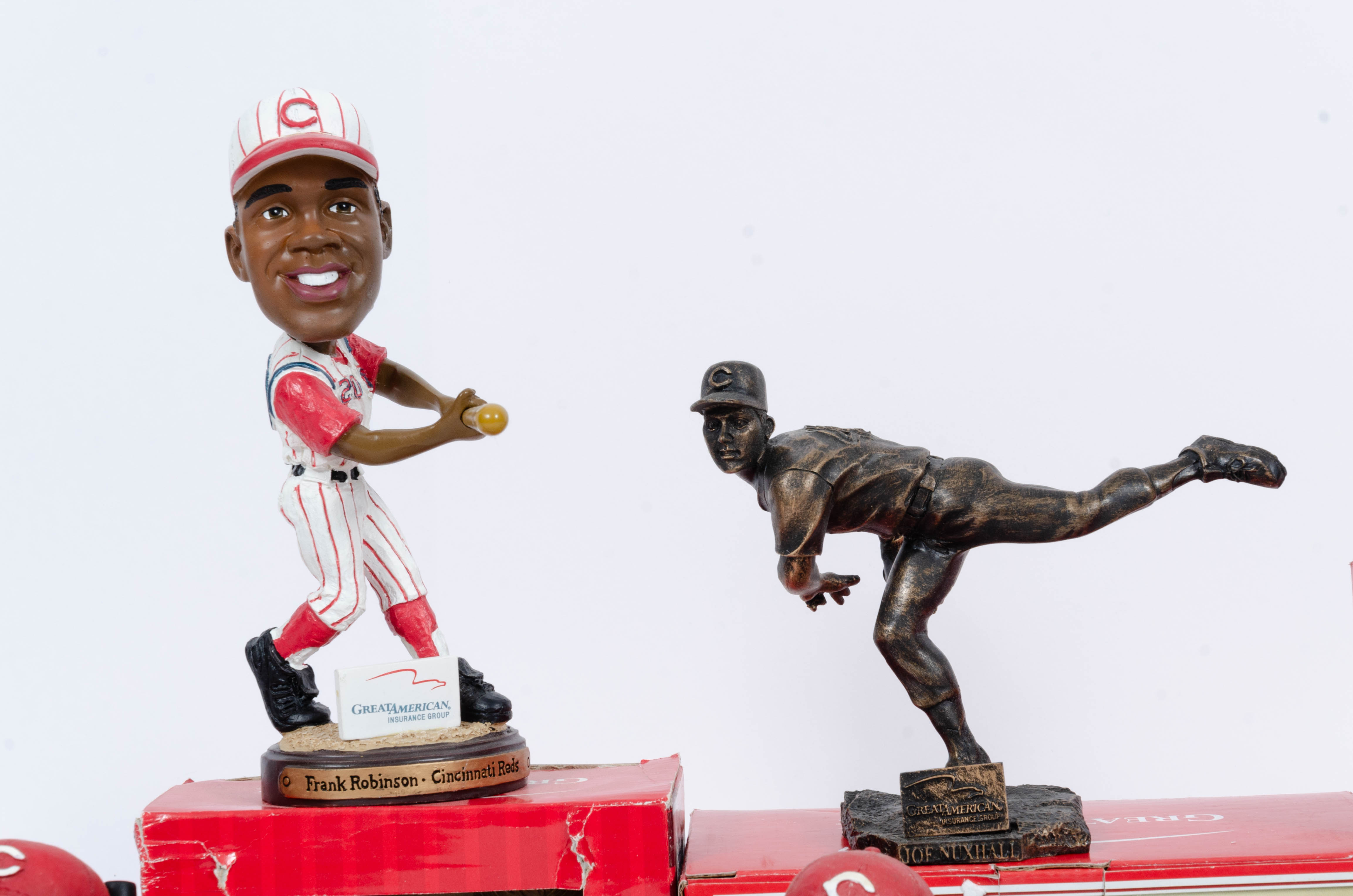 Cincinnati Reds Commemorative Bobbleheads and and Other Memorabilia