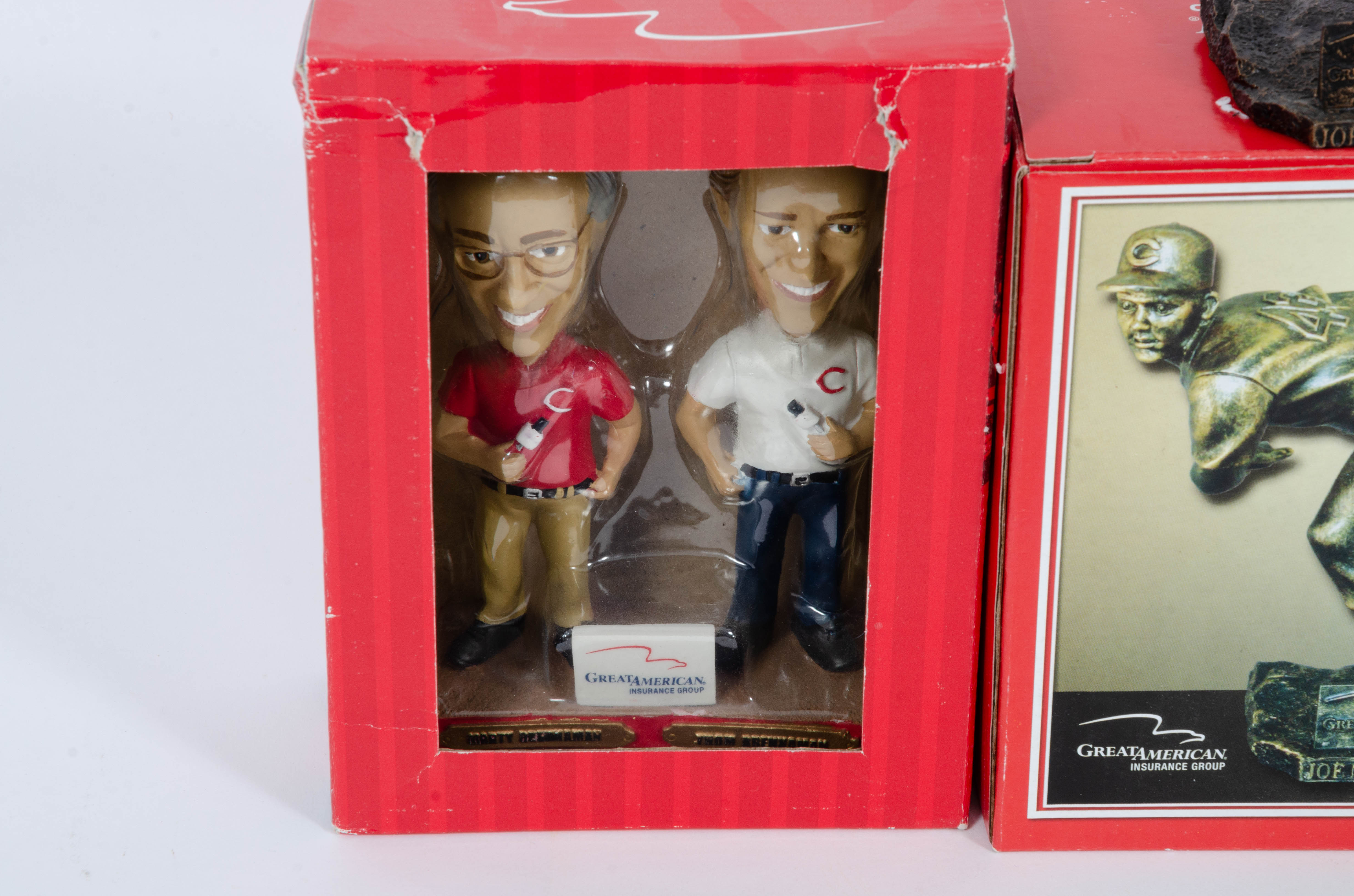 Cincinnati Reds Commemorative Bobbleheads and and Other Memorabilia