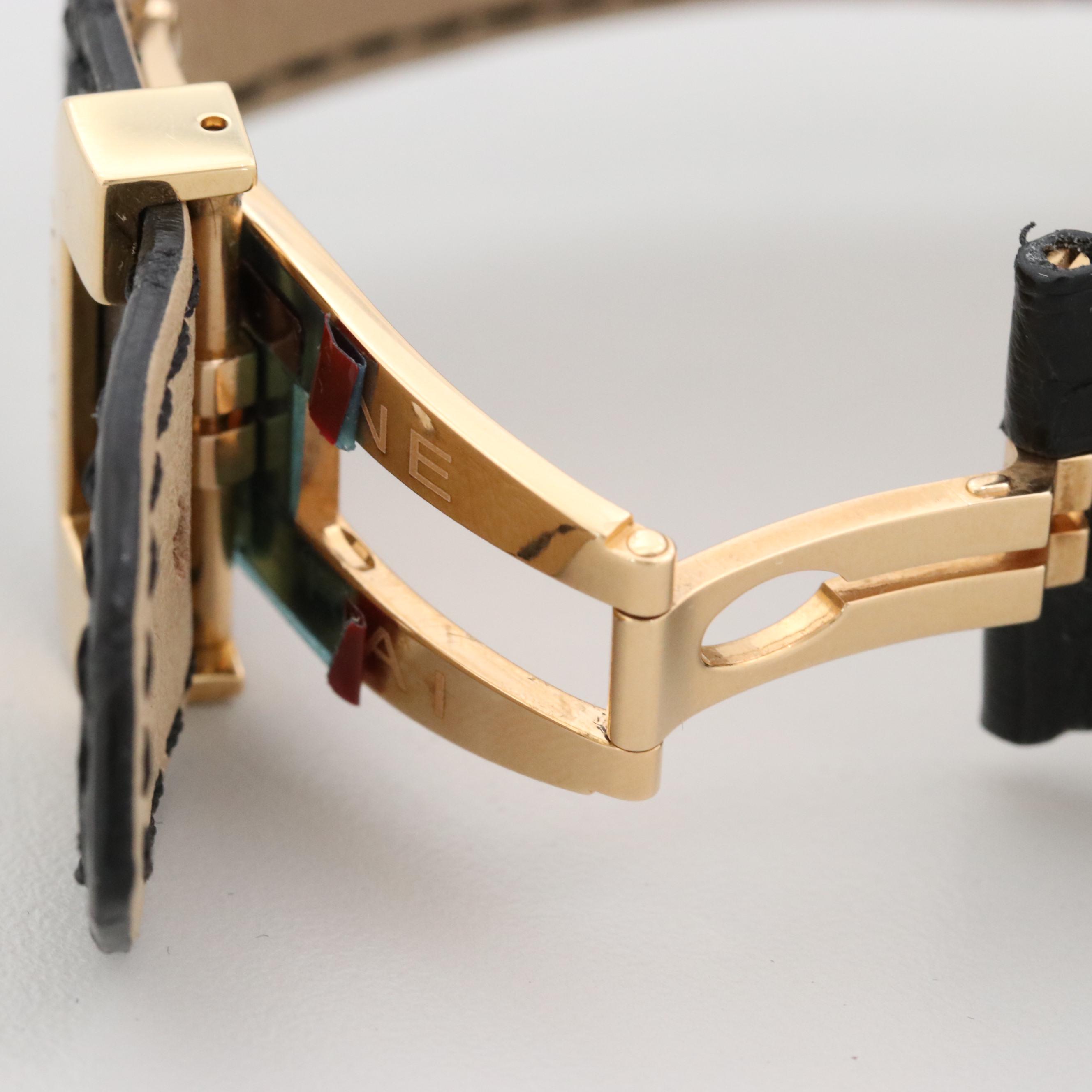 Panerai Luminor Marina 18K Gold Automatic Watch With Carbon Fiber Dial