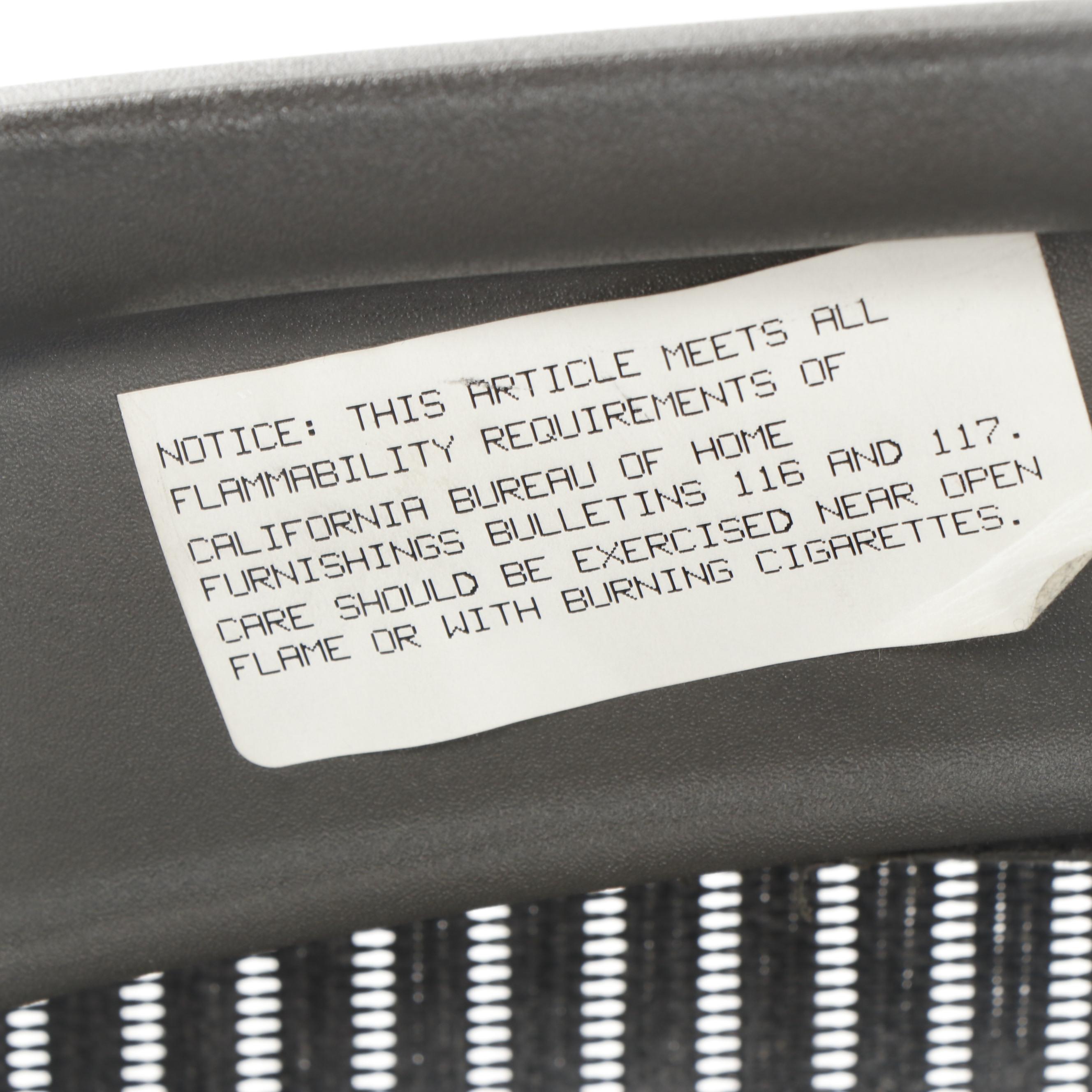 Herman Miller "Aeron" Adjustable Black Office Desk Chair, 2000