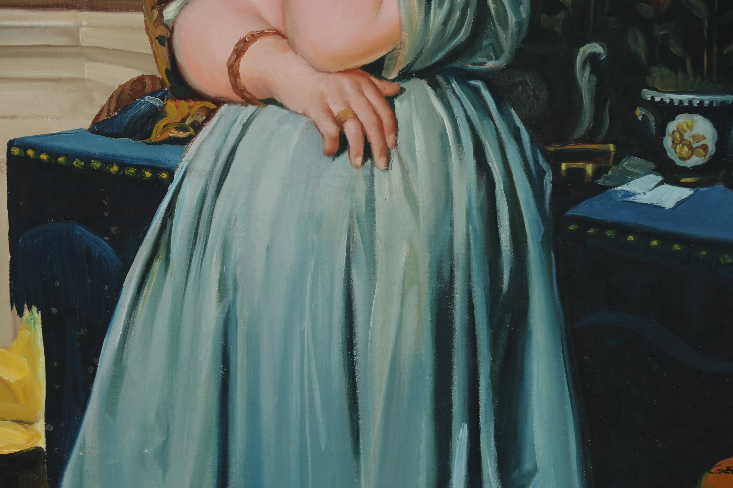 Copy Oil Portrait after Jean-Auguste-Dominique Ingres "Countess d'Haussonville"