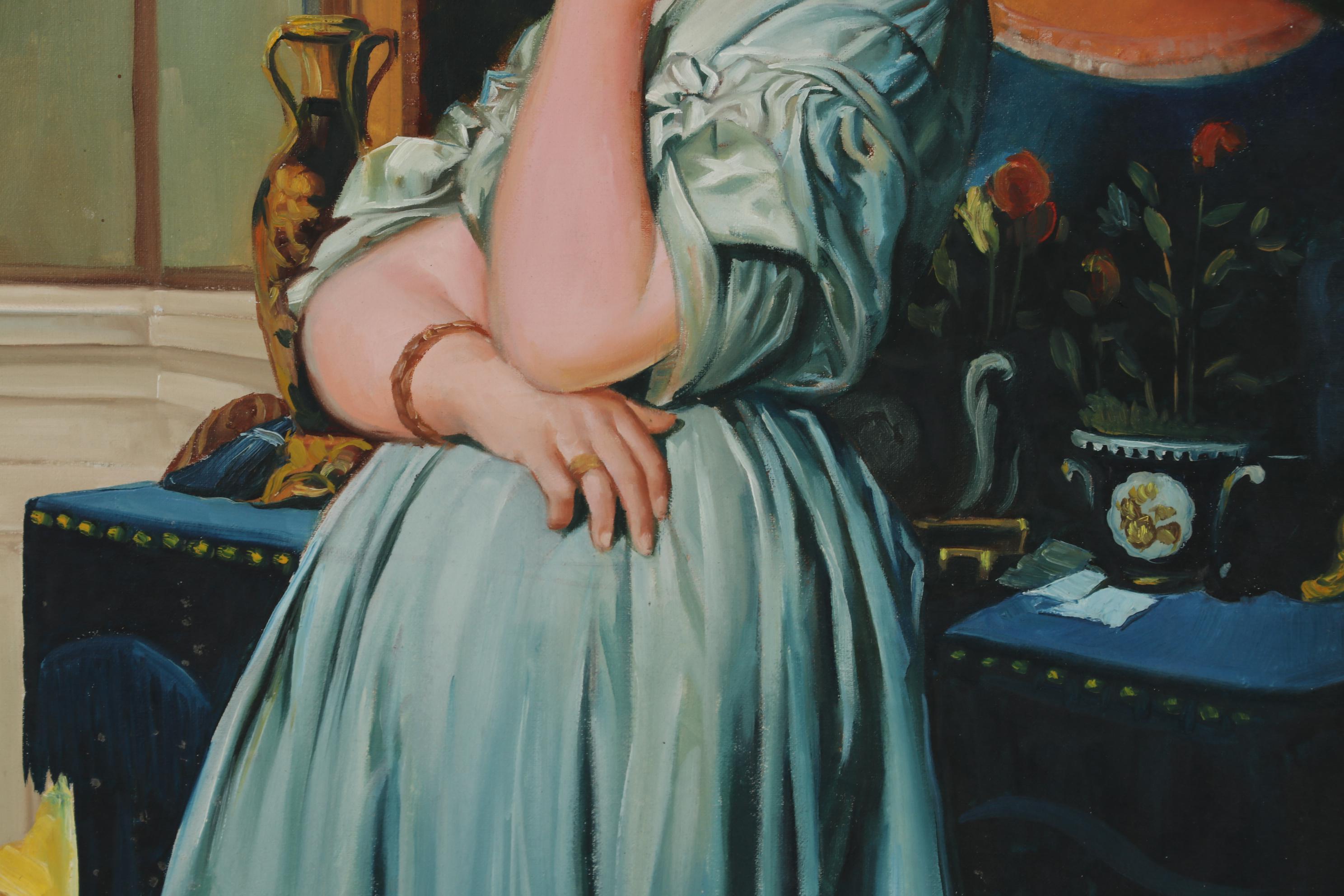 Copy Oil Portrait after Jean-Auguste-Dominique Ingres "Countess d'Haussonville"