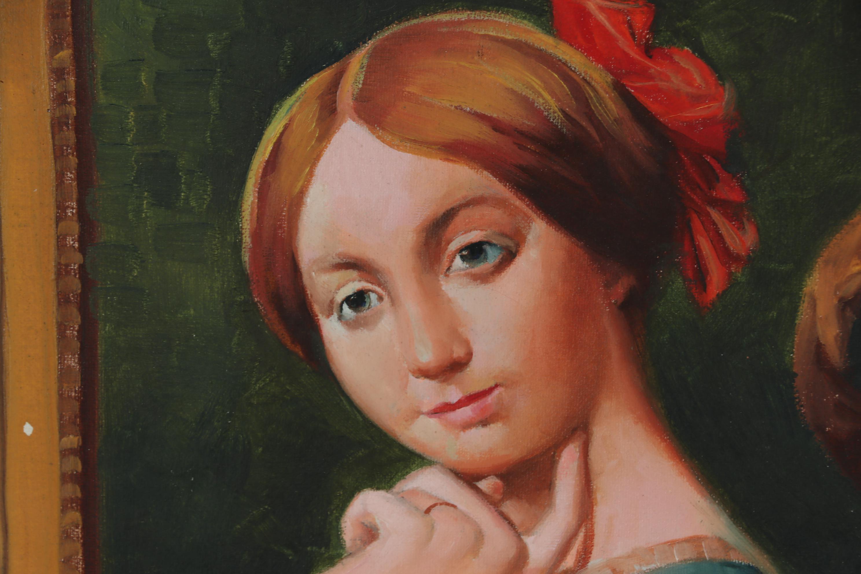 Copy Oil Portrait after Jean-Auguste-Dominique Ingres "Countess d'Haussonville"