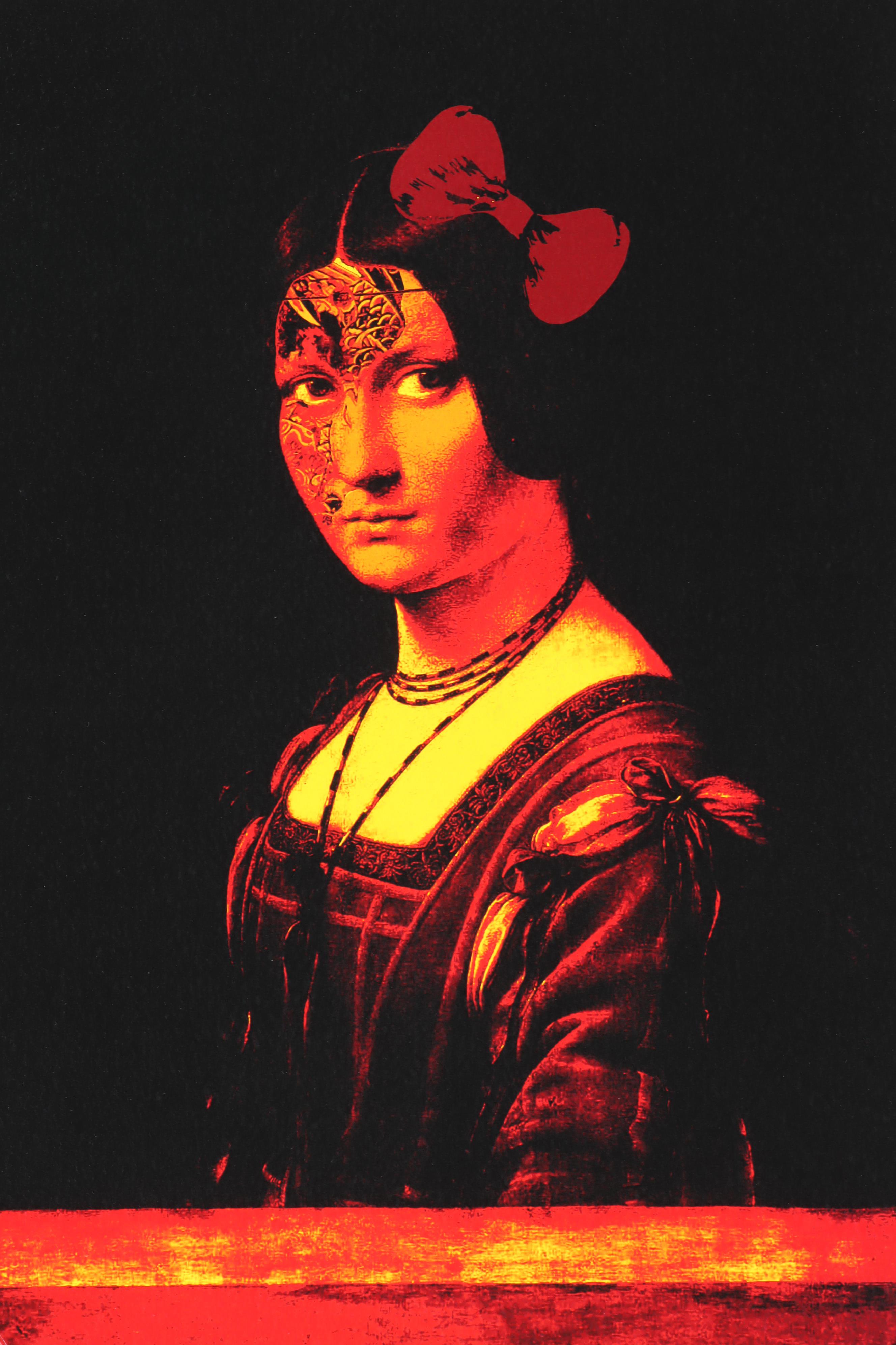 Death NYC Graphic Print After "La Belle Ferronnière"