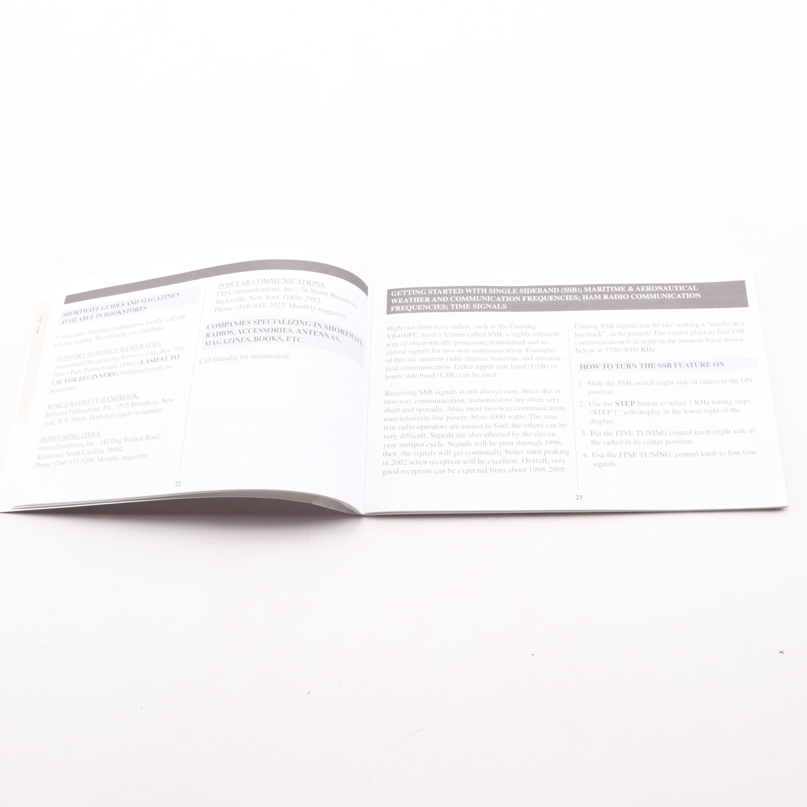 Grundig YB400PE "Yacht Boy" World Receiver Shortwave Radio