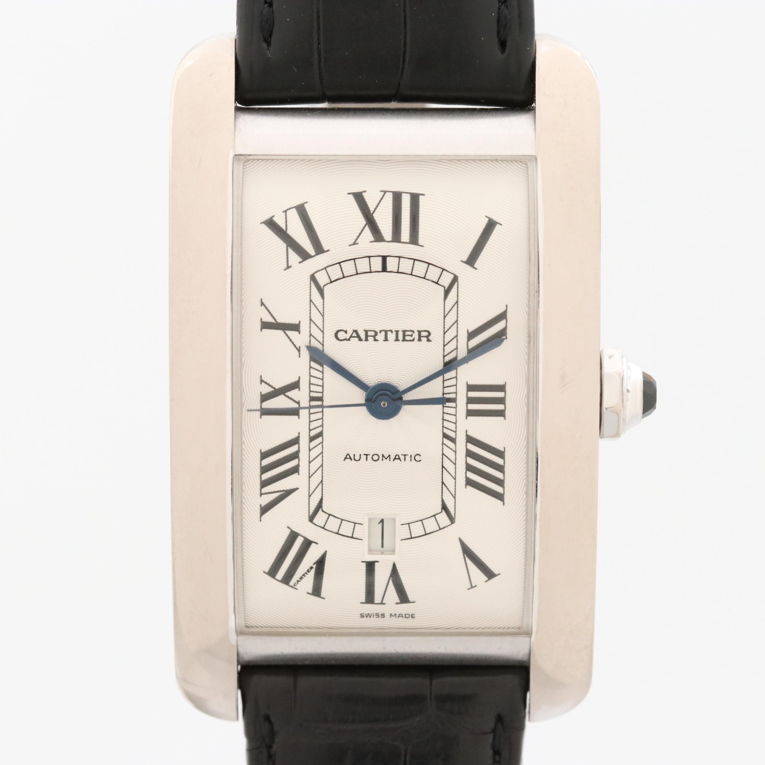 Cartier Tank Americaine XL 18K White Gold Automatic Watch