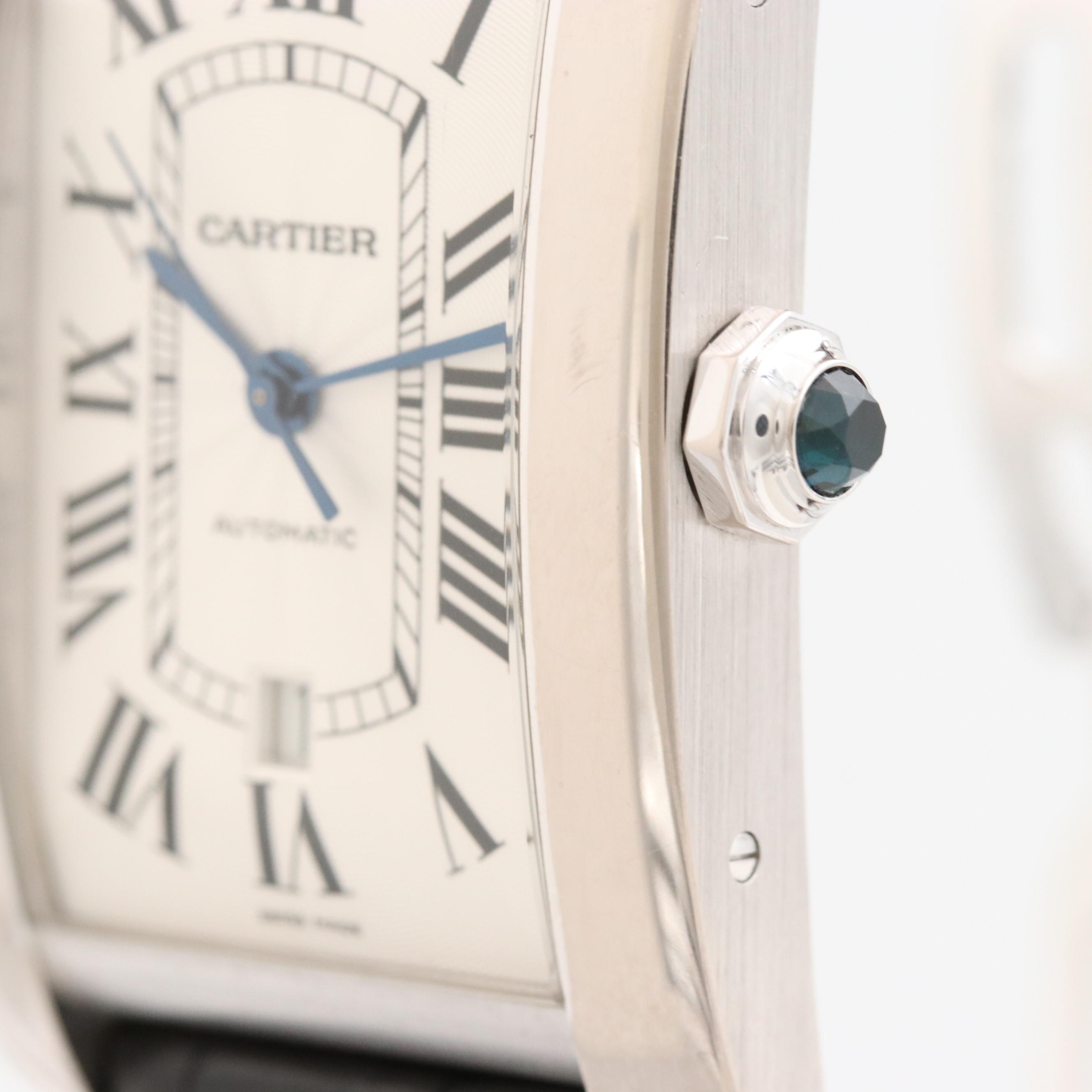 Cartier Tank Americaine XL 18K White Gold Automatic Watch
