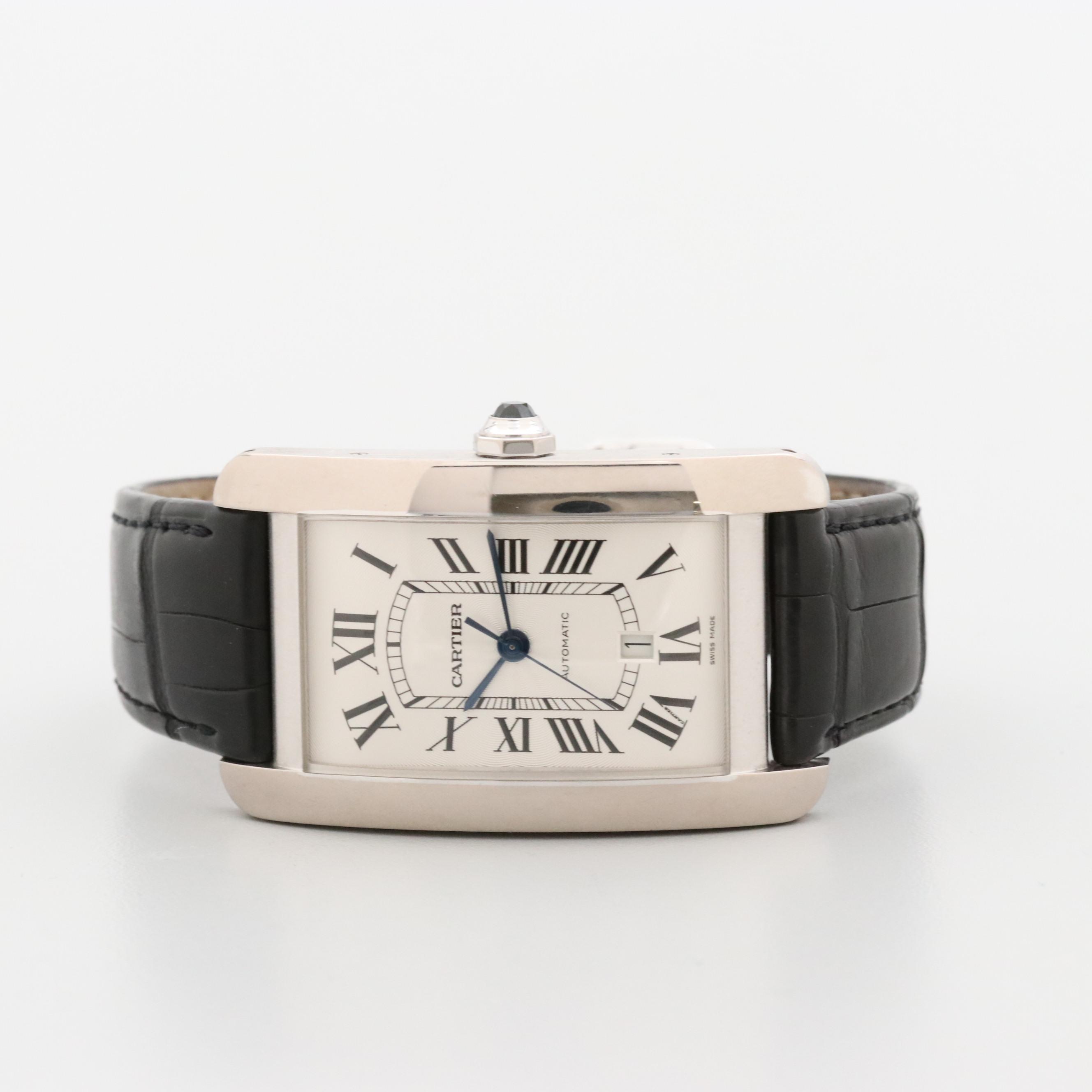 Cartier Tank Americaine XL 18K White Gold Automatic Watch