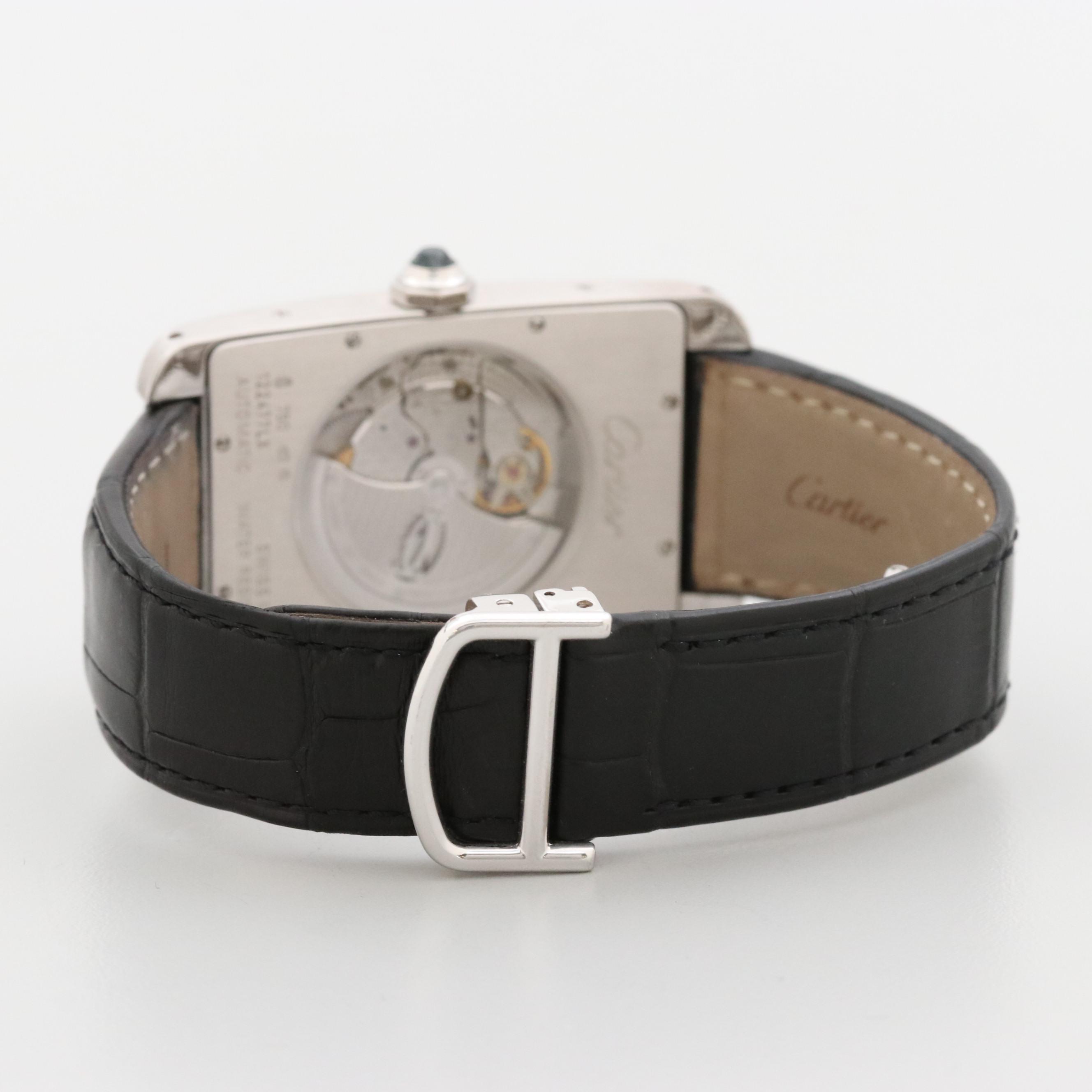 Cartier Tank Americaine XL 18K White Gold Automatic Watch