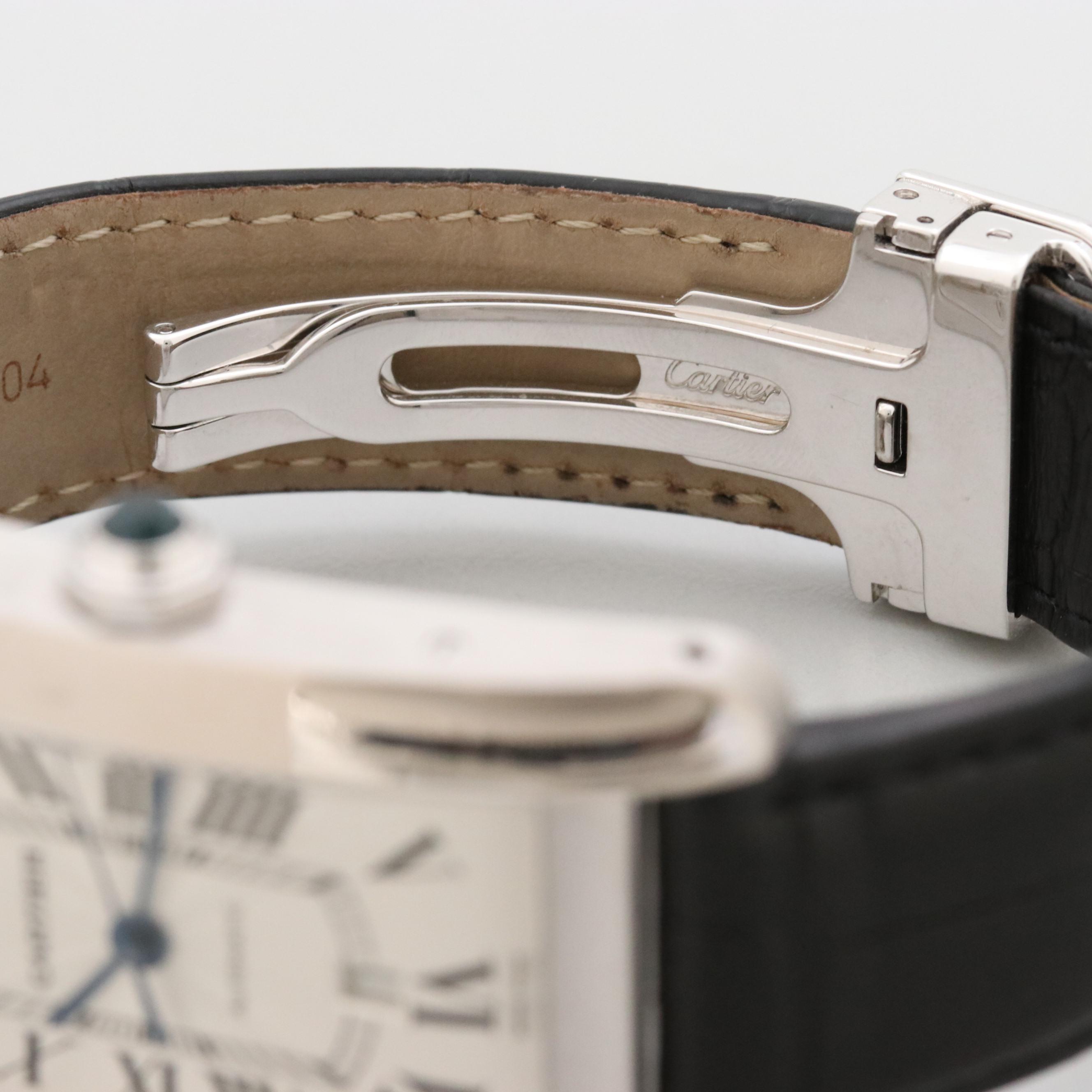 Cartier Tank Americaine XL 18K White Gold Automatic Watch