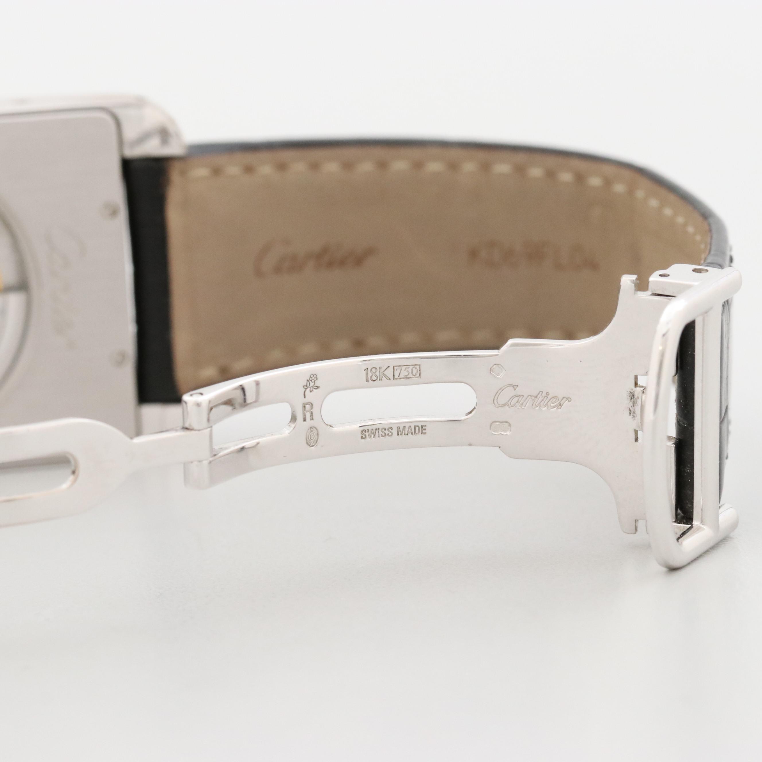 Cartier Tank Americaine XL 18K White Gold Automatic Watch