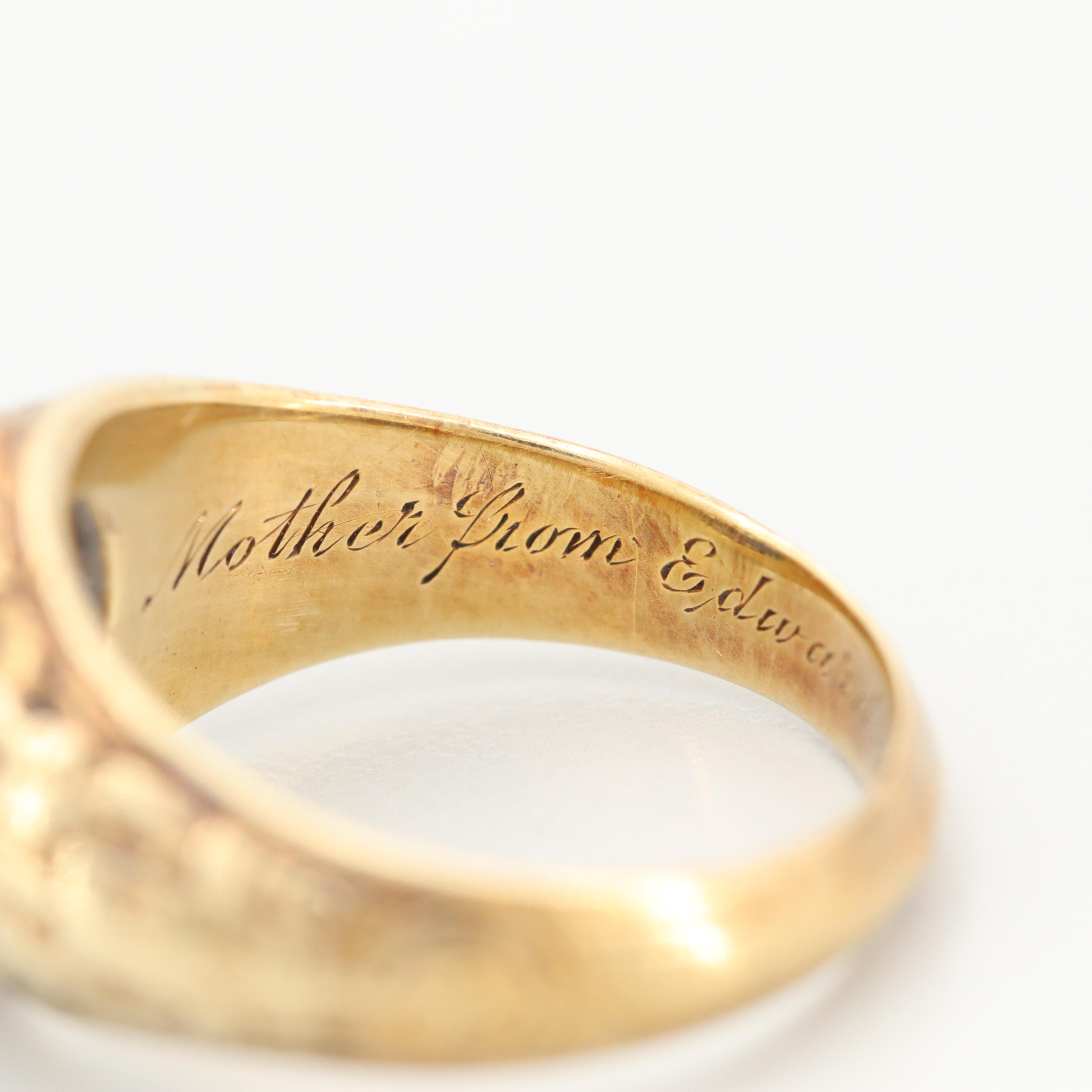 Vintage Naval Academy 14K Yellow Gold Star Sapphire Class Ring