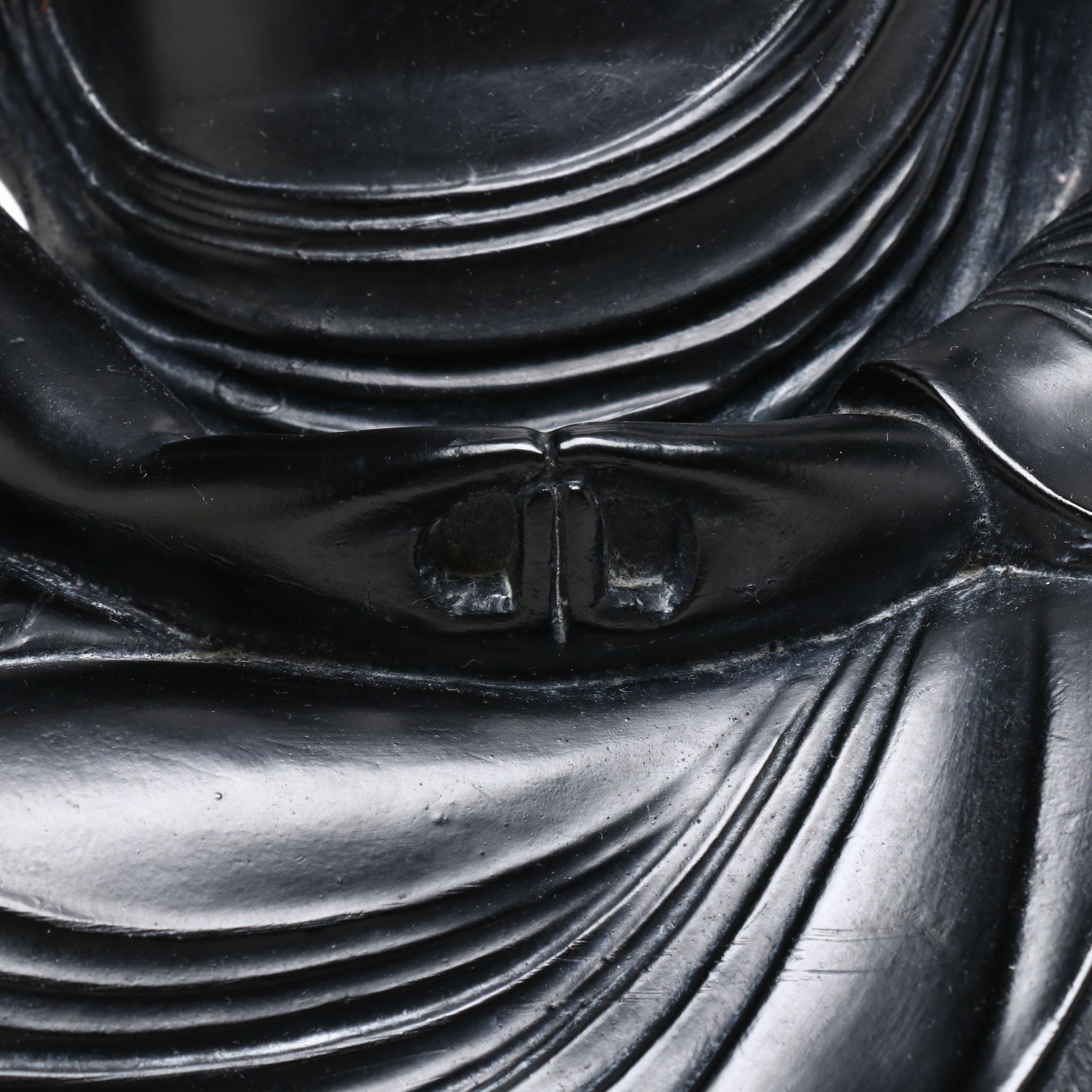Alexander Backer Resin Figure of Sitting Buddha