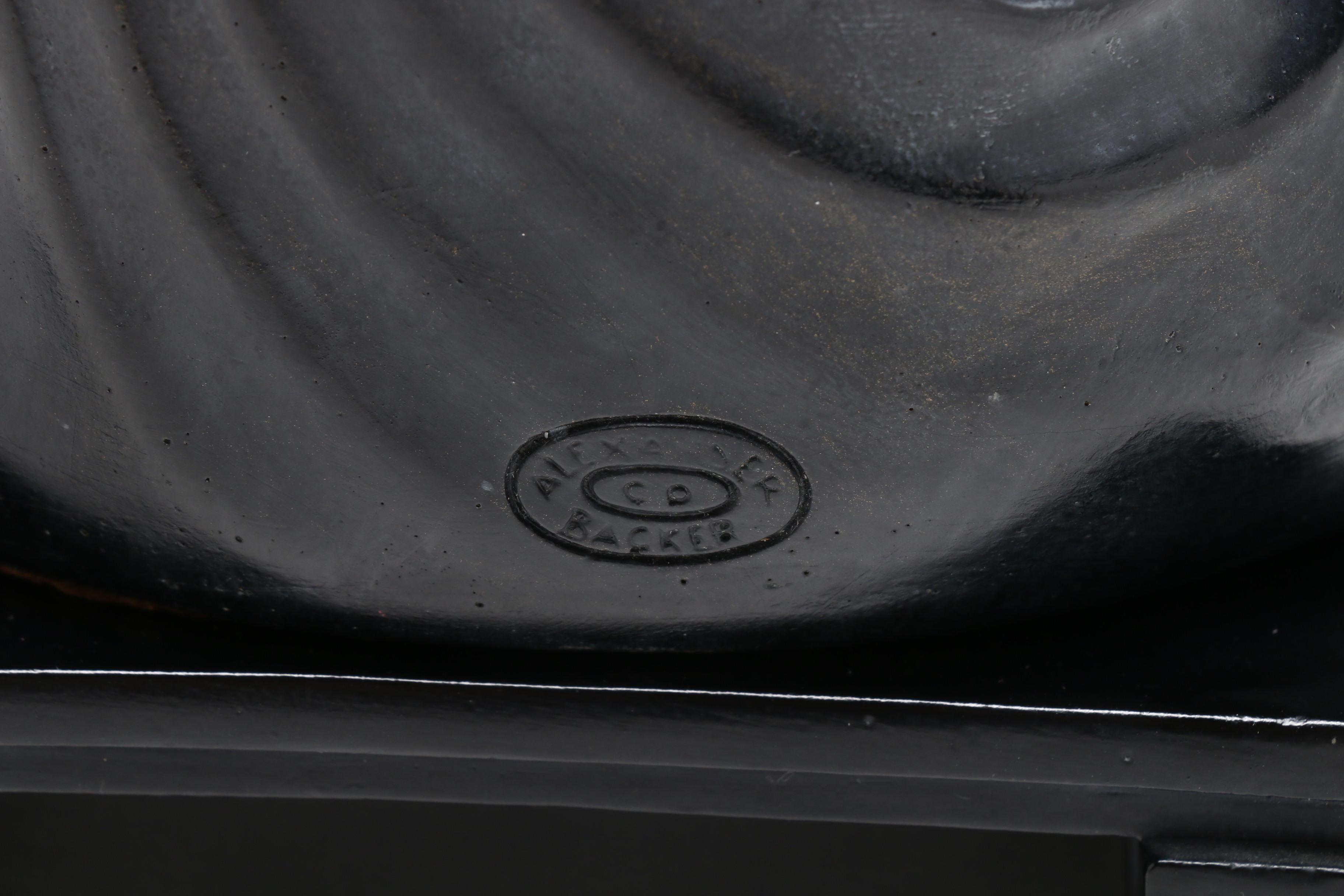 Alexander Backer Resin Figure of Sitting Buddha