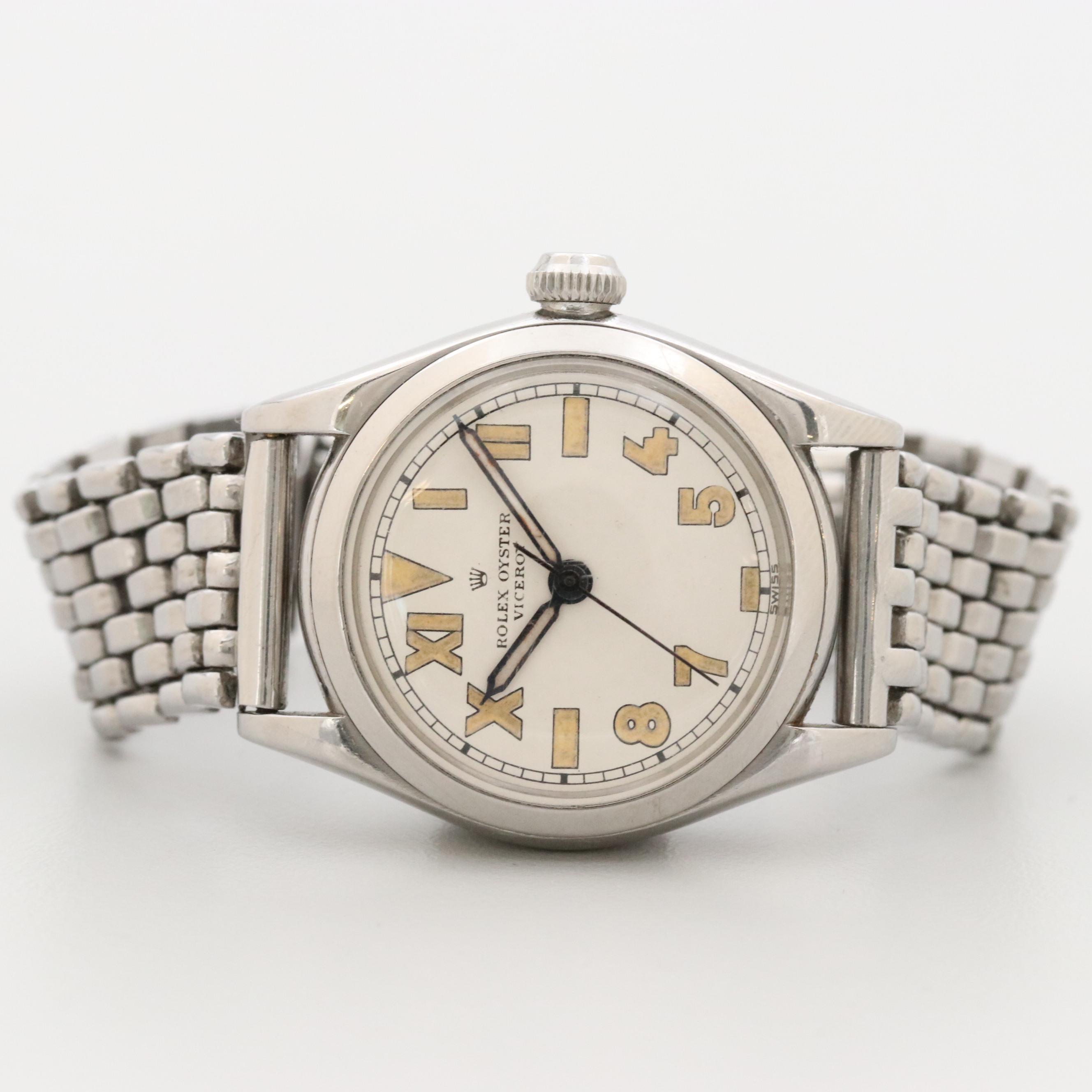 Vintage Rolex Viceroy Stem Wind Watch With California Dial