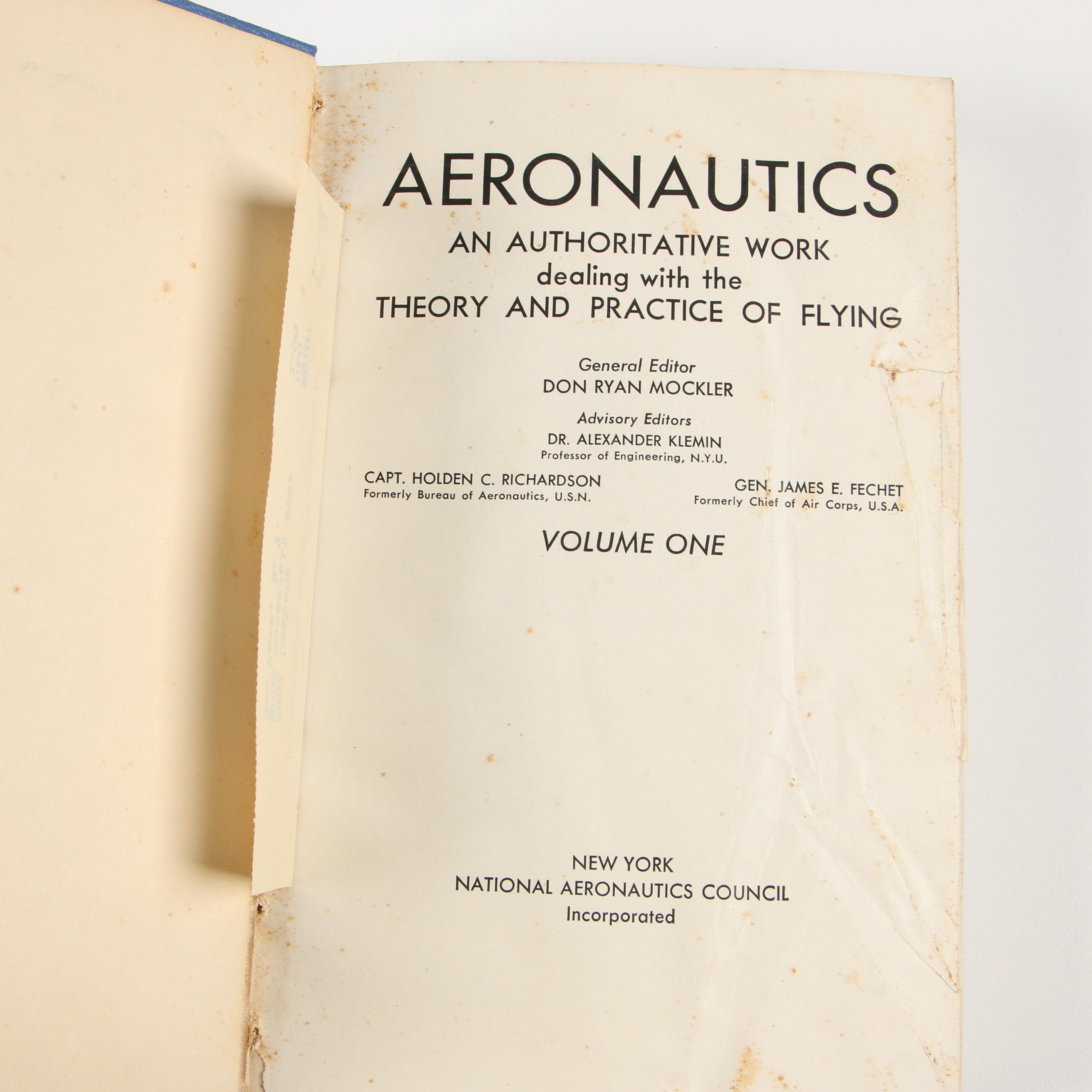 Aeronautical Books including Complete Set "Aircraft of the Fighting Powers"