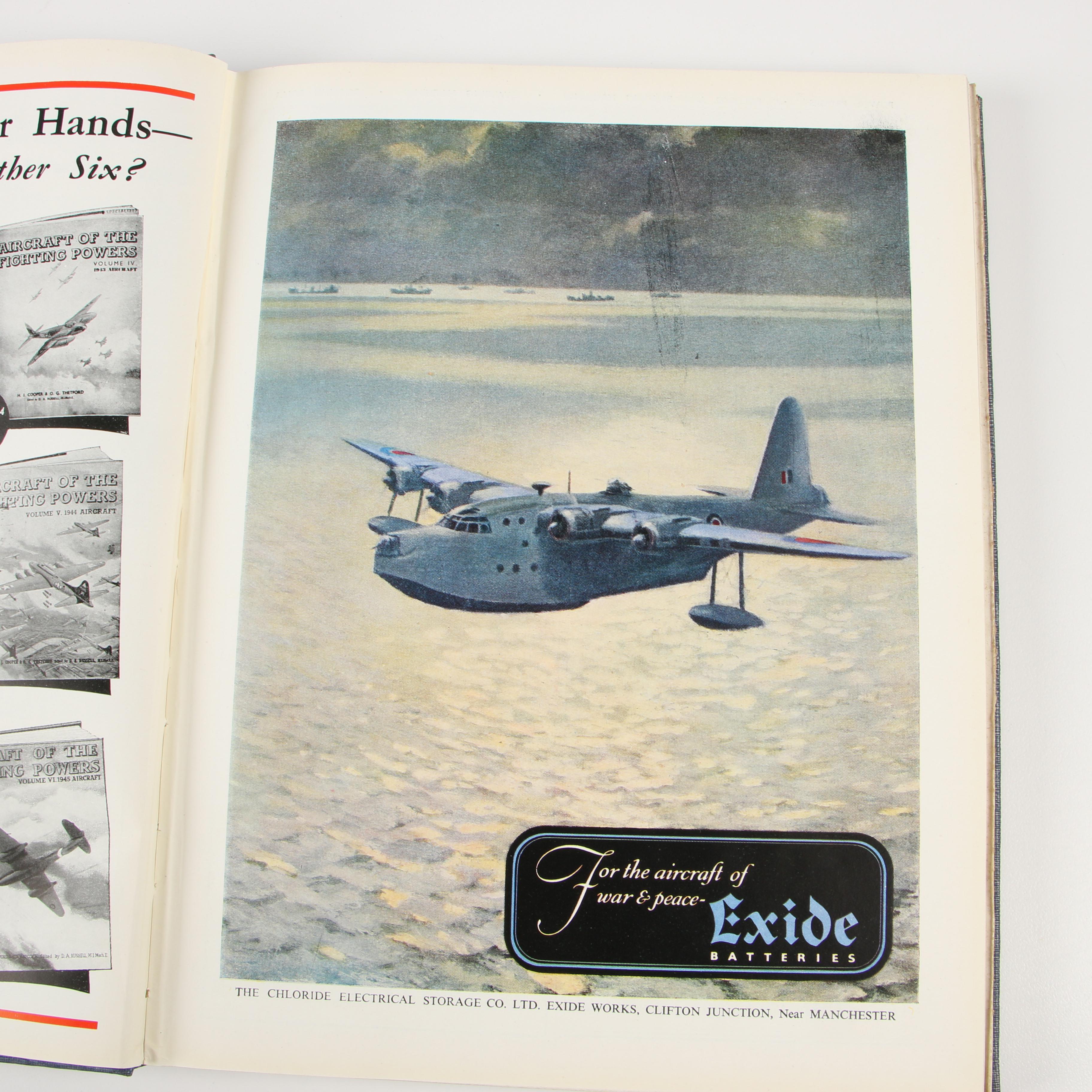 Aeronautical Books including Complete Set "Aircraft of the Fighting Powers"