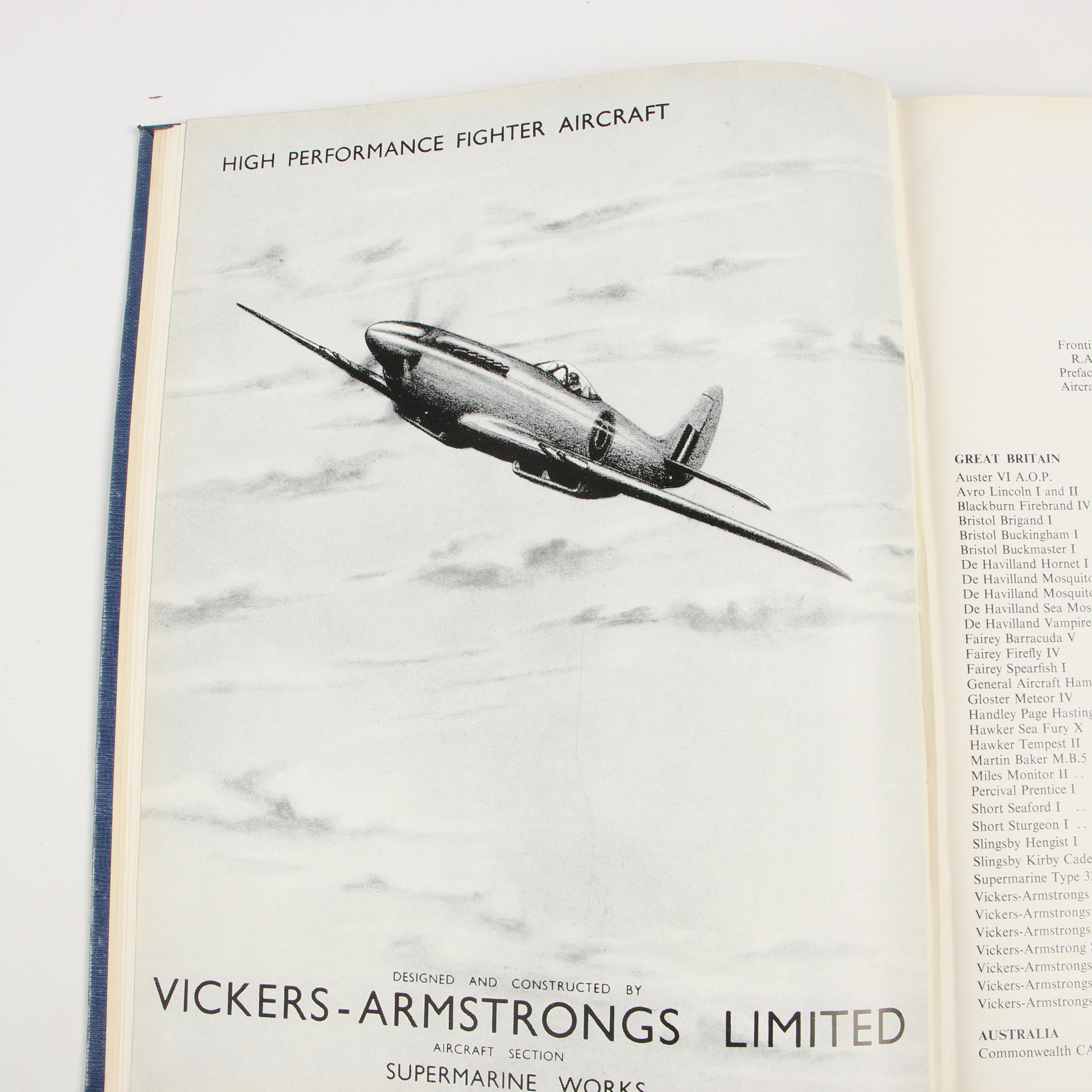 Aeronautical Books including Complete Set "Aircraft of the Fighting Powers"