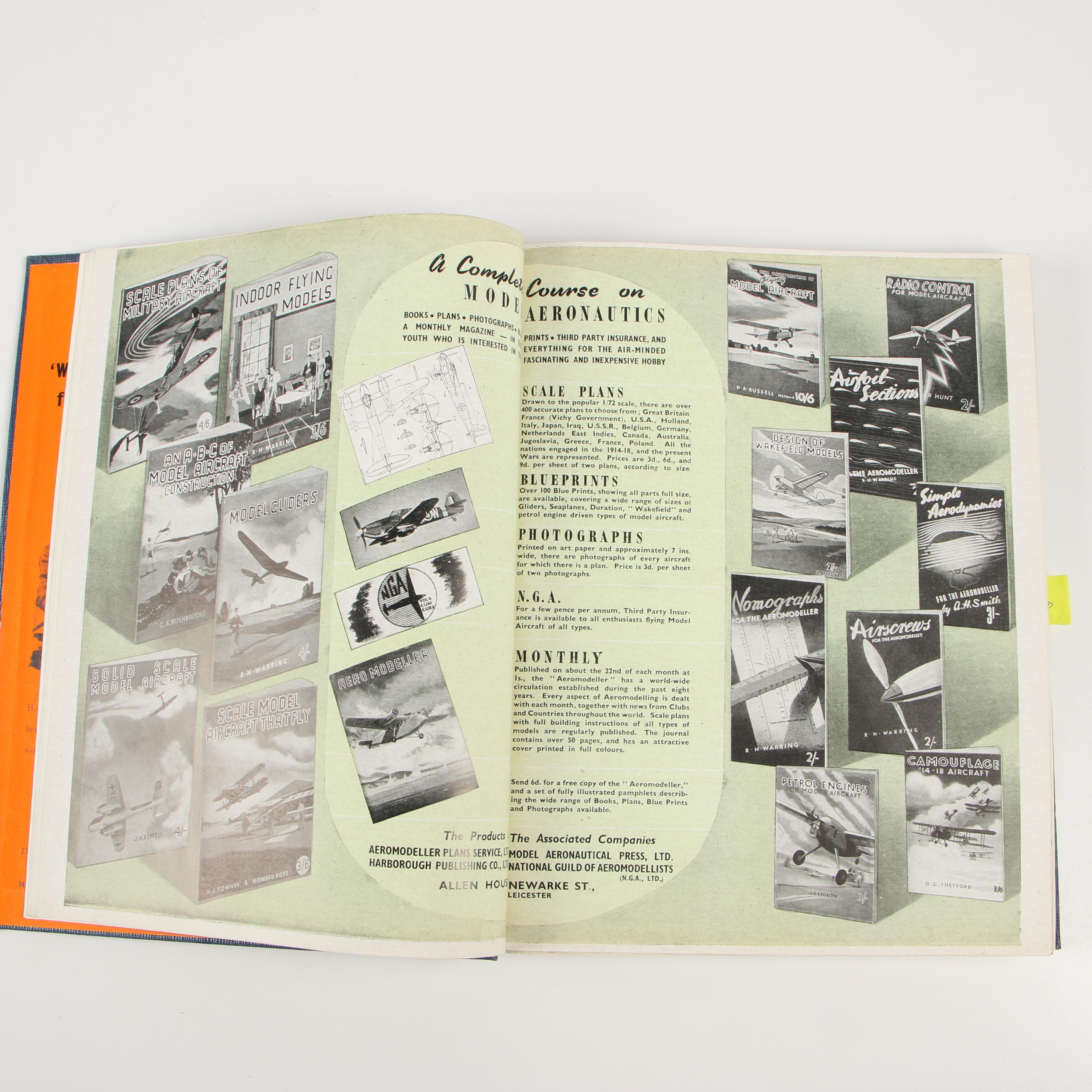 Aeronautical Books including Complete Set "Aircraft of the Fighting Powers"