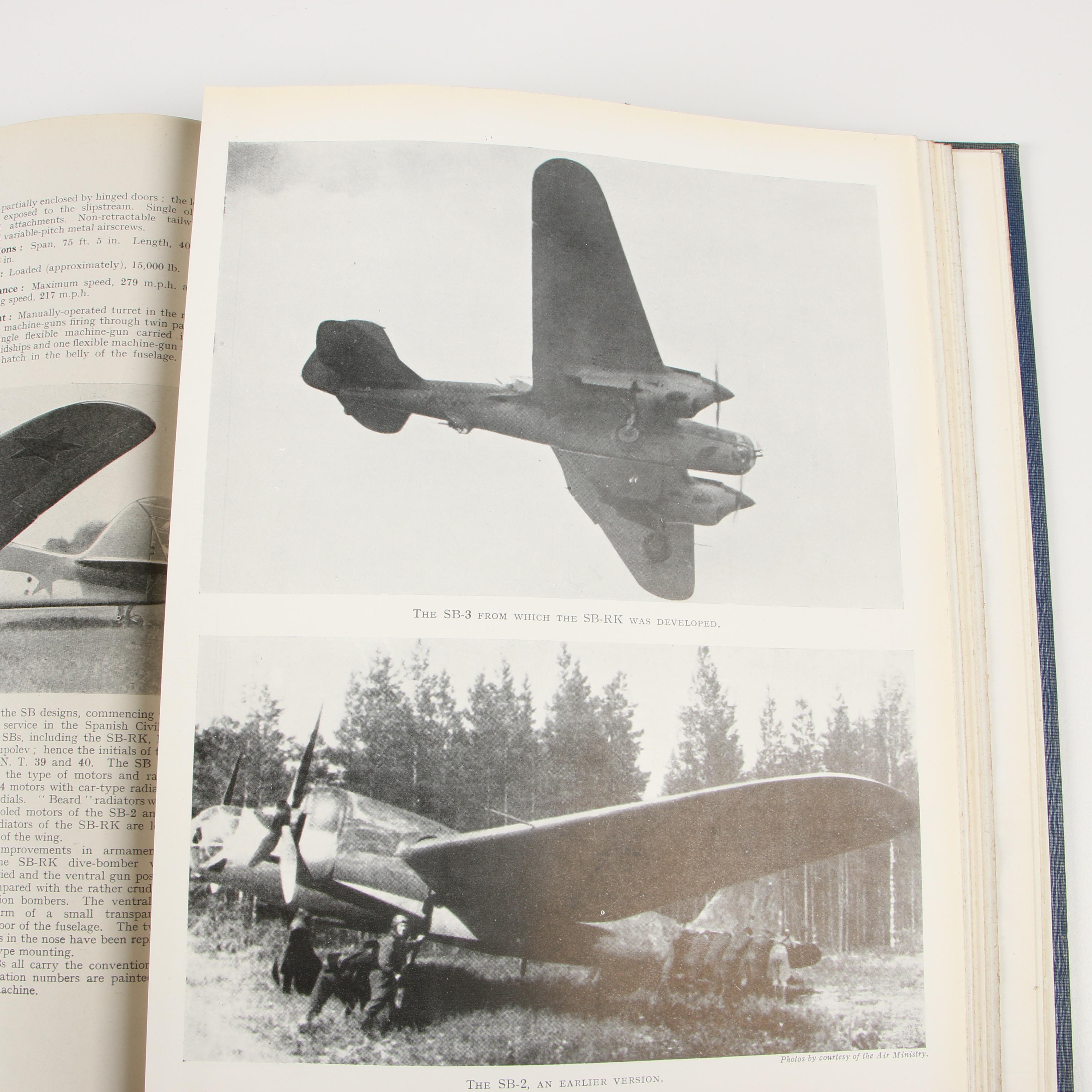 Aeronautical Books including Complete Set "Aircraft of the Fighting Powers"