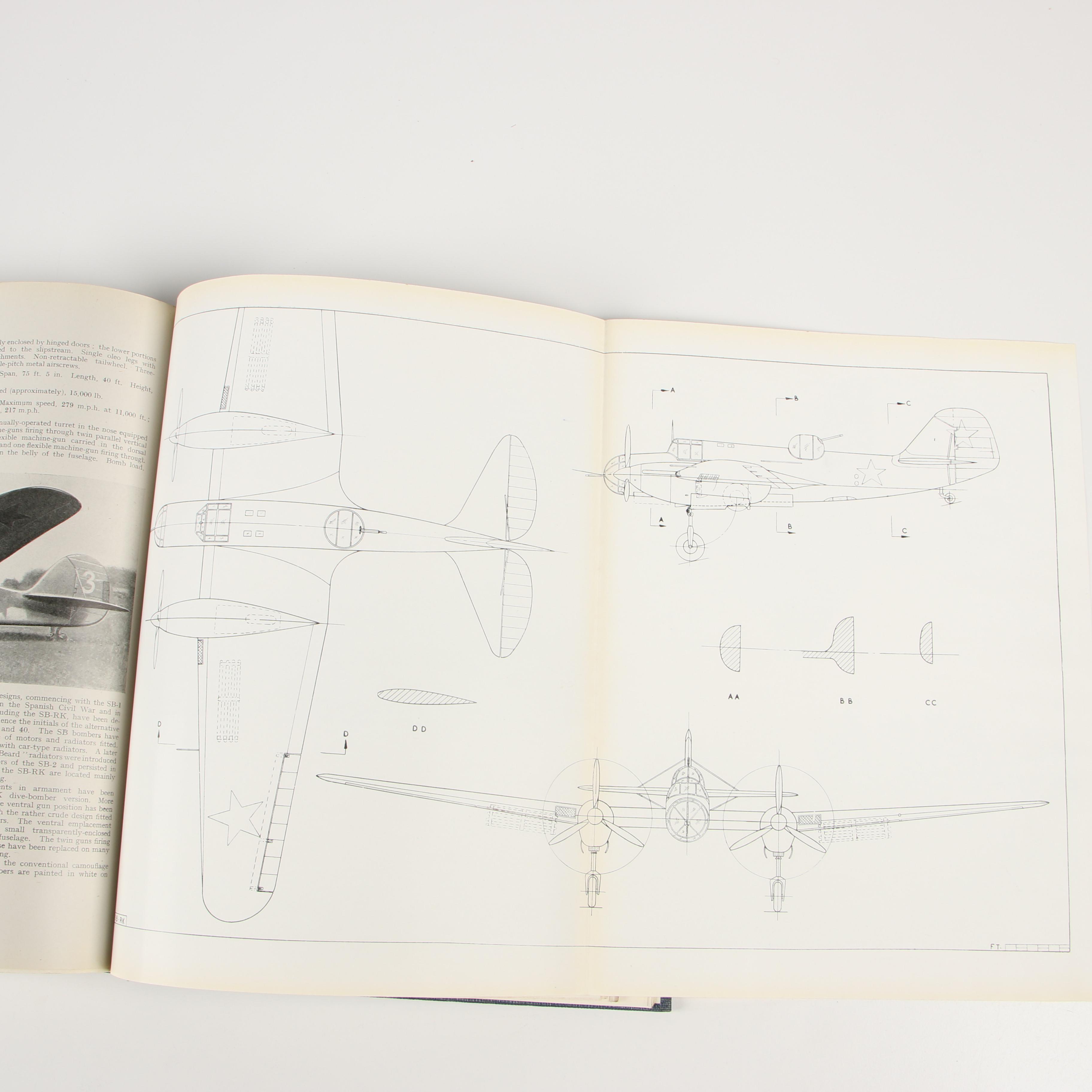Aeronautical Books including Complete Set "Aircraft of the Fighting Powers"