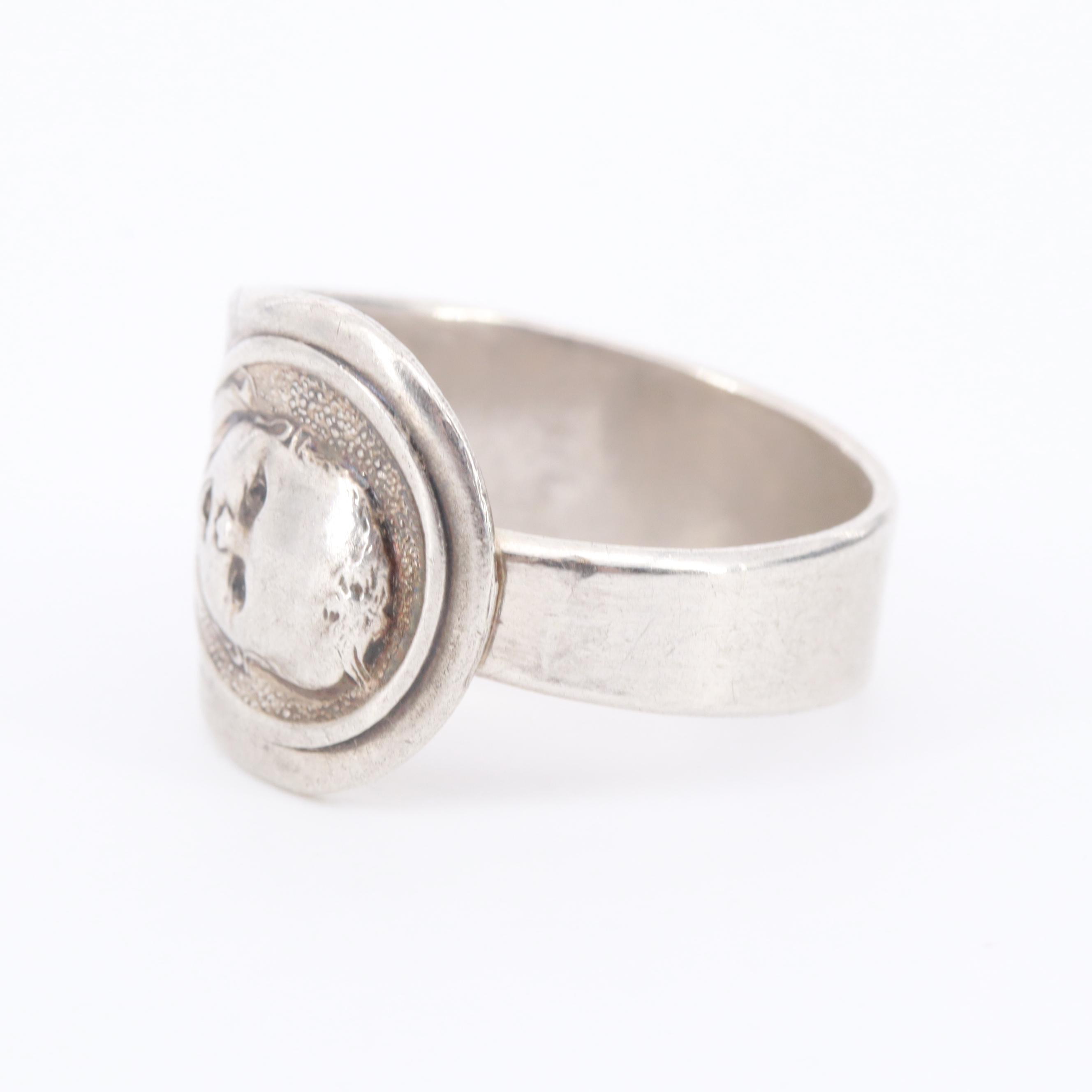 Vintage Oneida Gerber Baby Spoon Silver Tone Ring