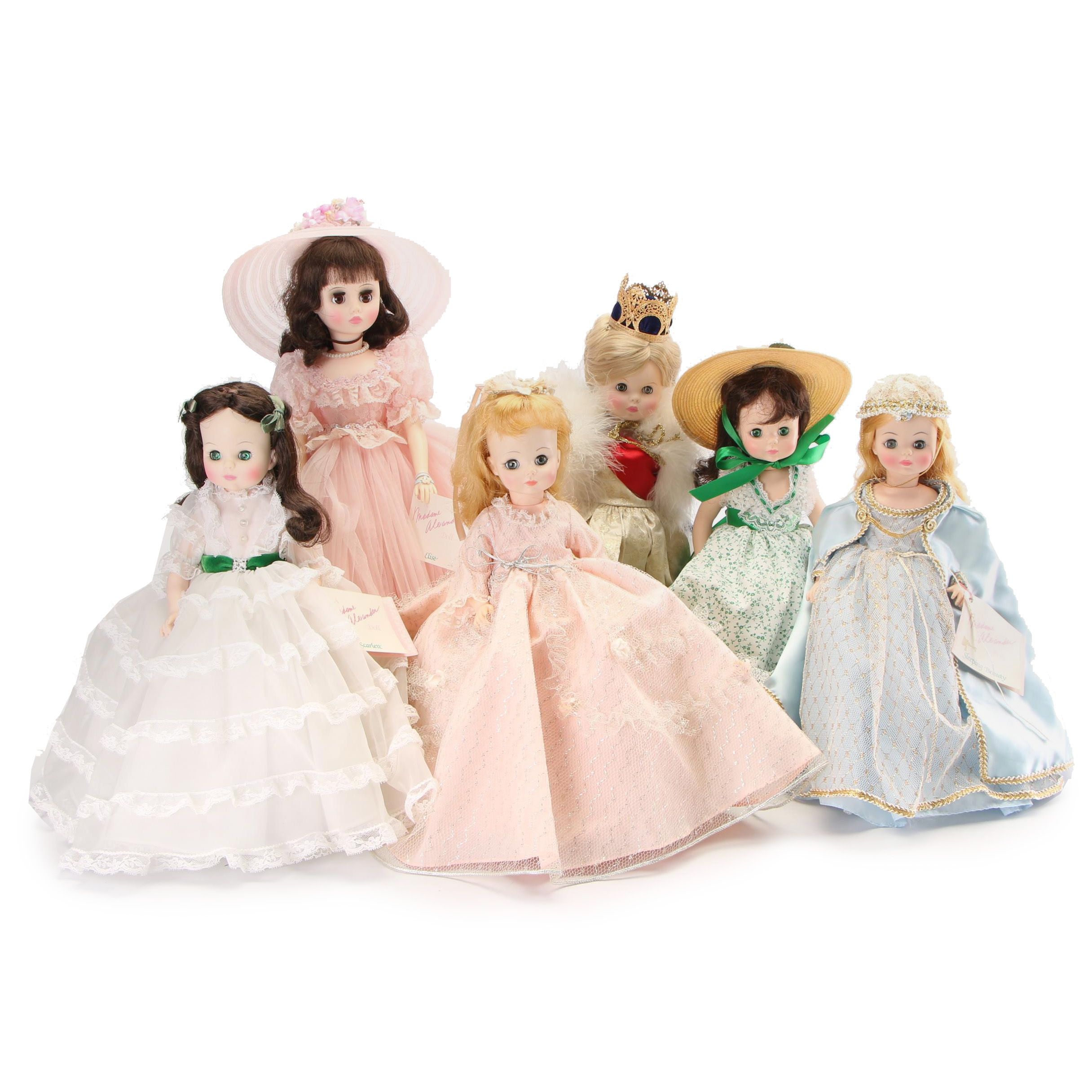 Madame Alexander "Bridesmaid", "Scarlett", "Elise" and Other Dolls