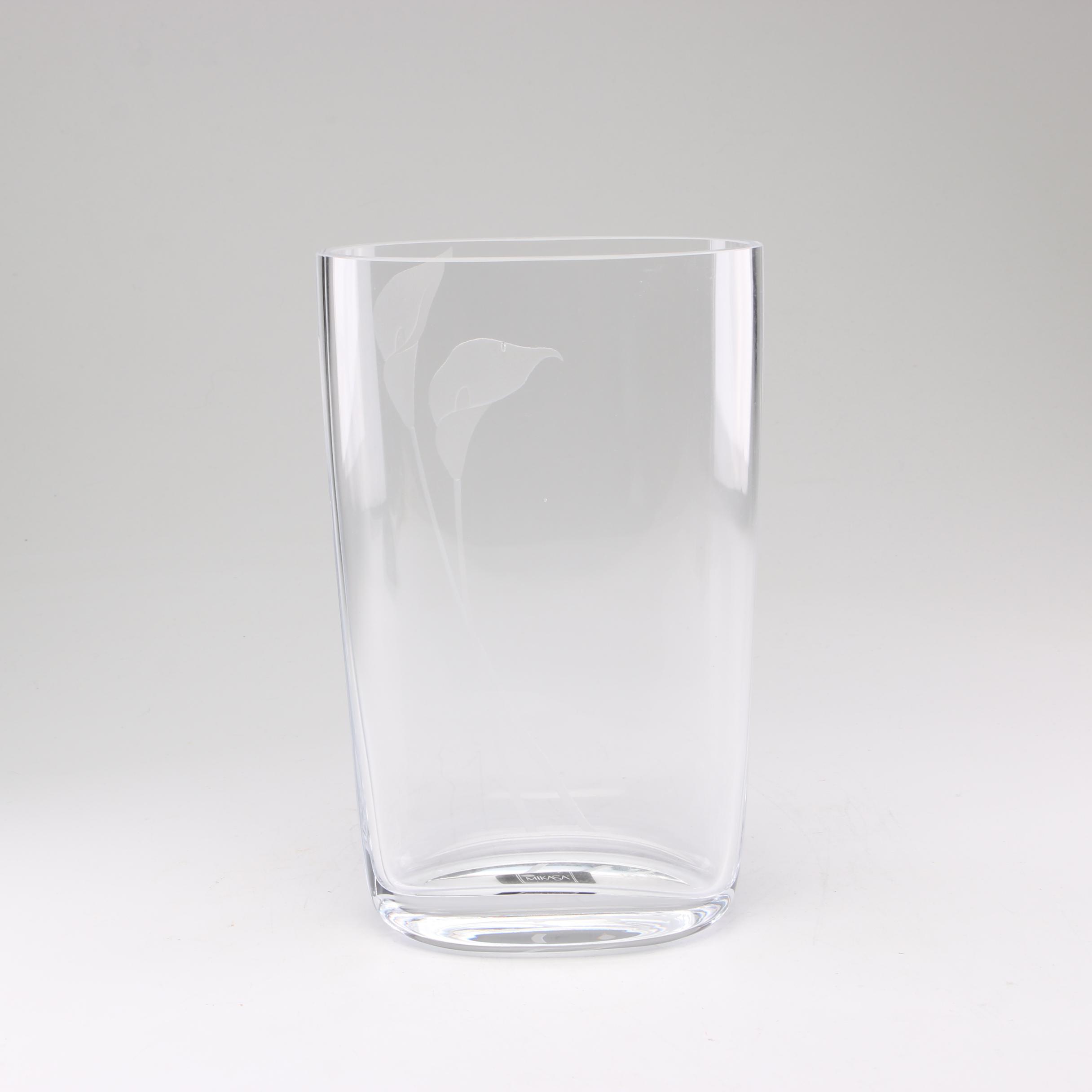 Mikasa "Calla Lily" Oval Glass Vase