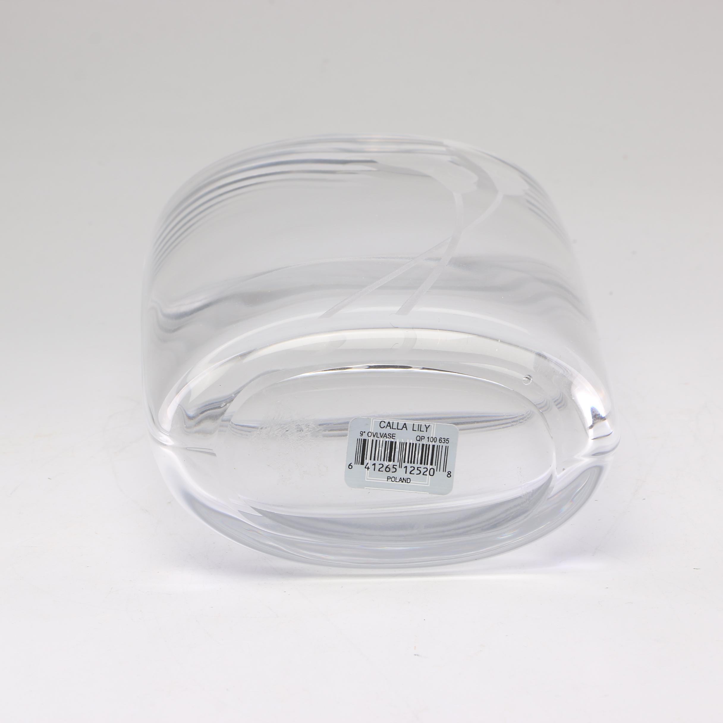 Mikasa "Calla Lily" Oval Glass Vase