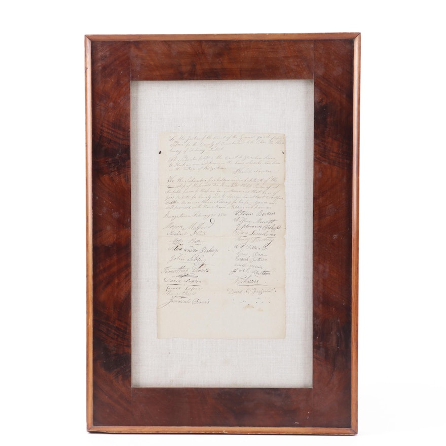 1815 Petition to the Justices of the Court for the County of Cumberland, NJ