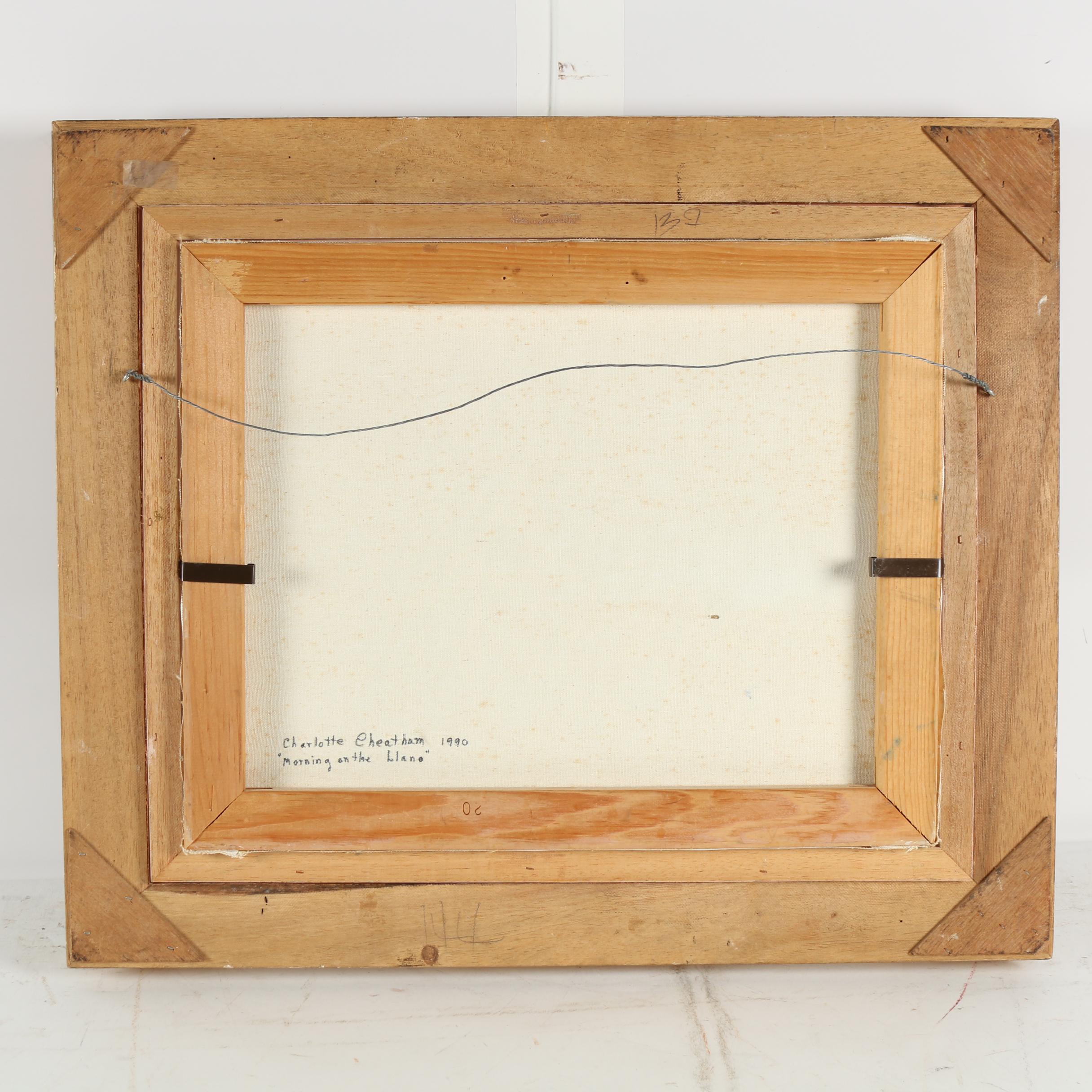 Charlotte Cheatham Oil Painting "Morning on the Llano"