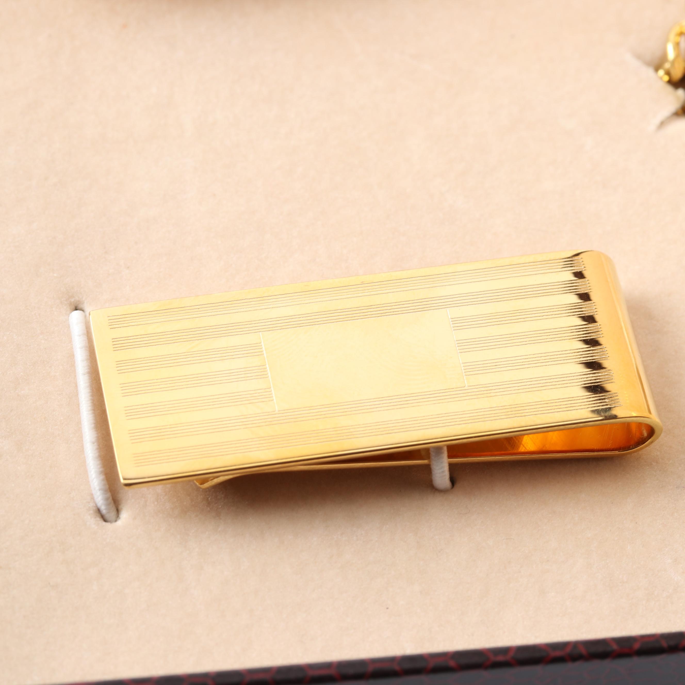 Colibri of London Silver Gold Tone Pocket Watch and Gold Filled Money Clip