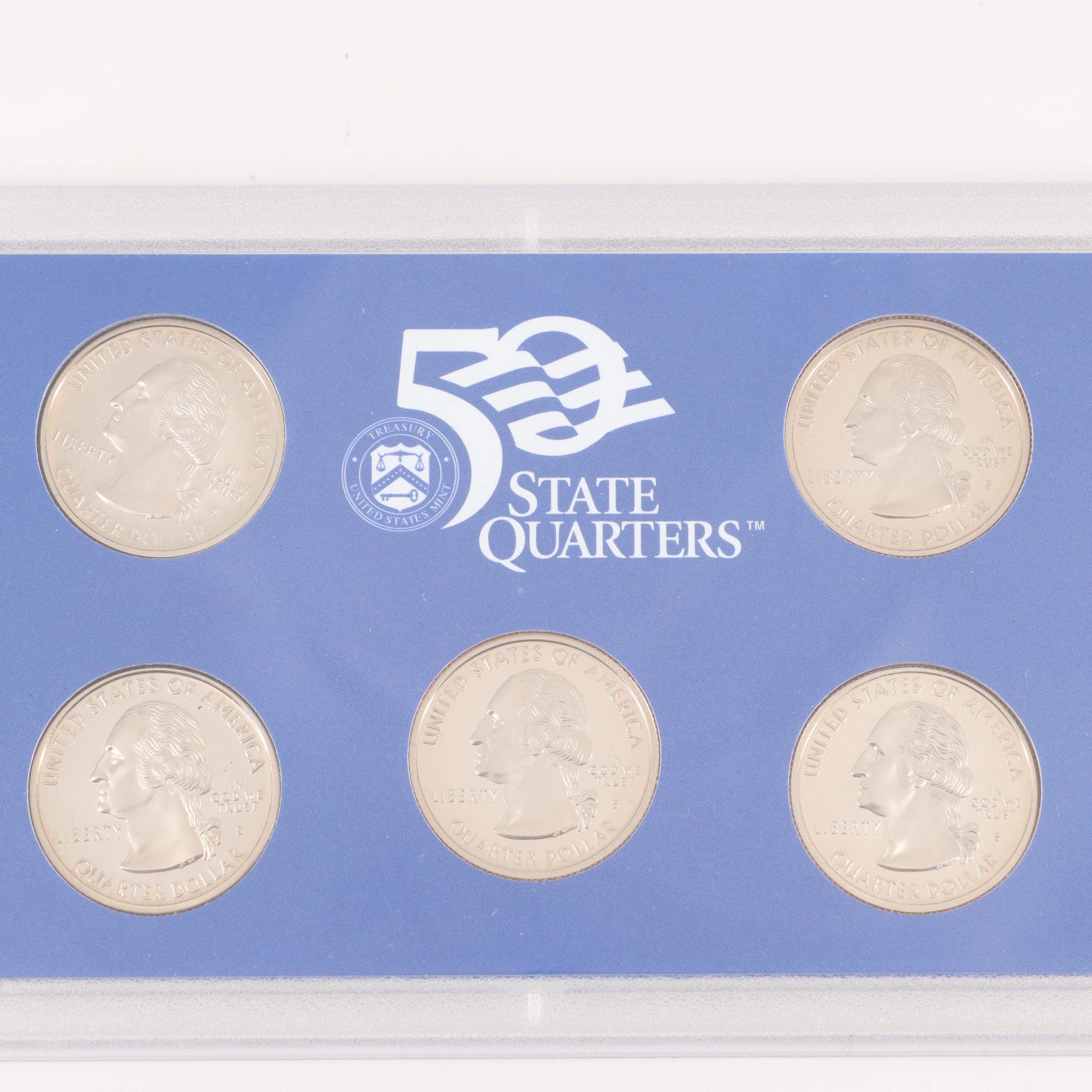 Complete Group of U.S. Mint Statehood Quarters Proof Sets