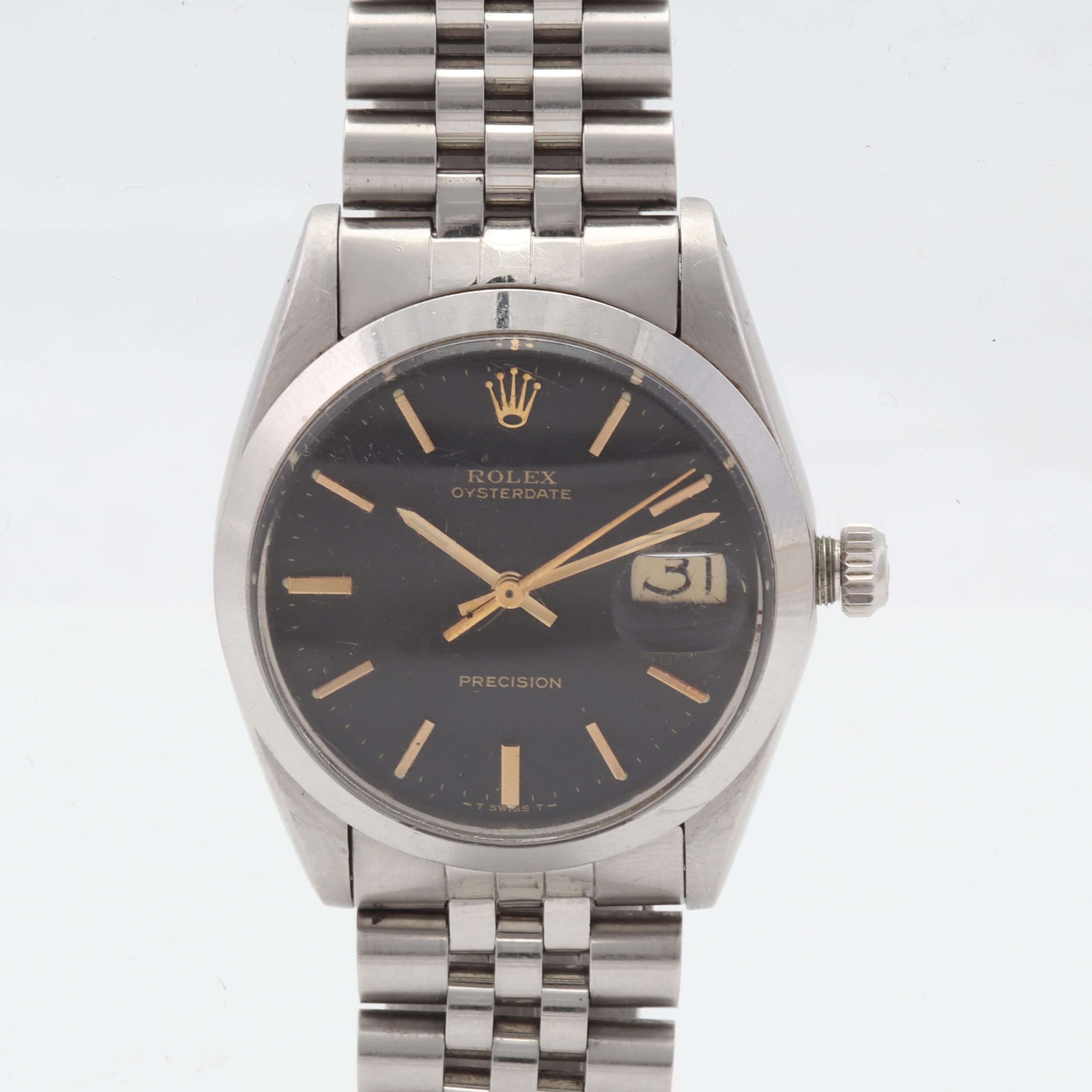 Rolex Oyster Date Precision Stainless Steel 34MM Watch