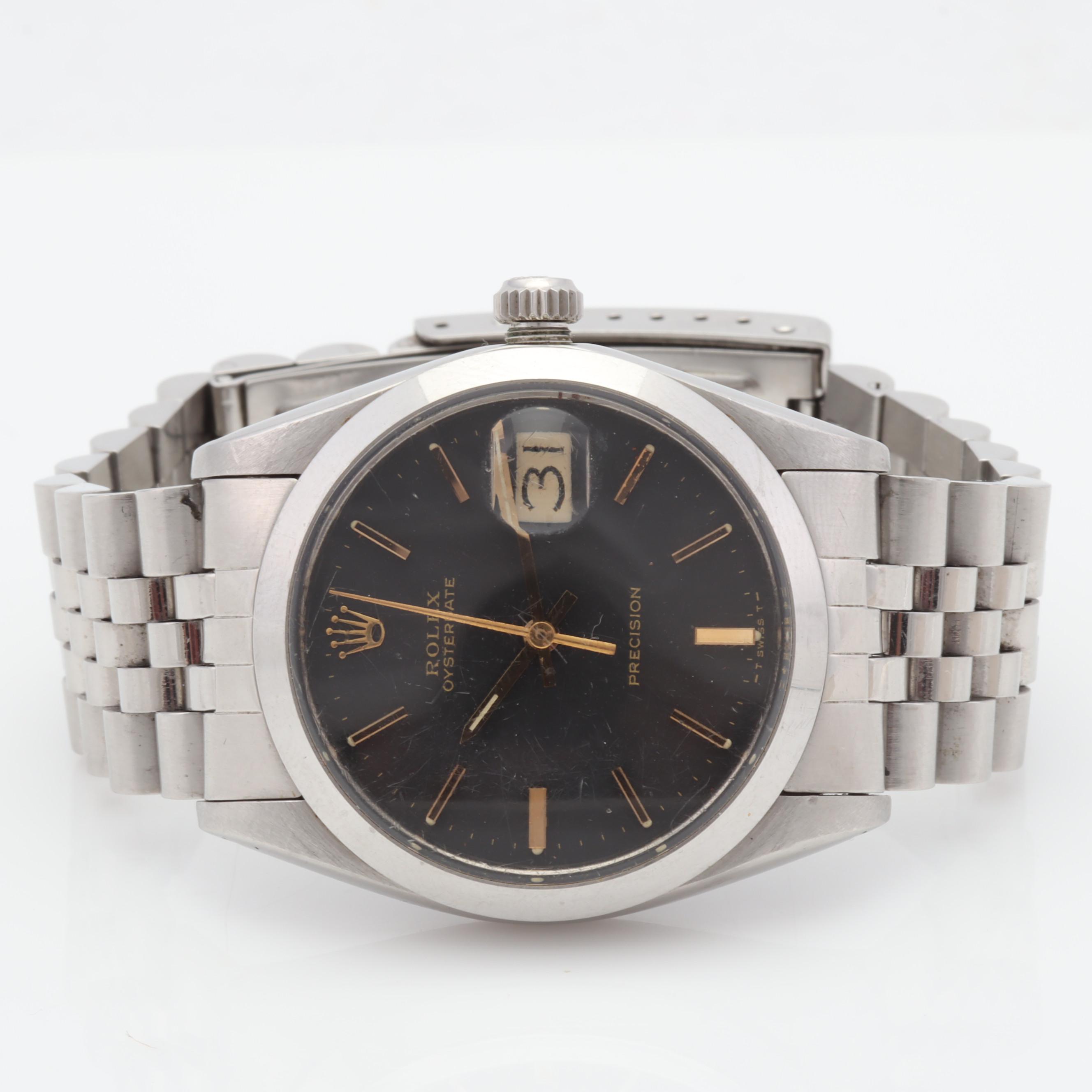 Rolex Oyster Date Precision Stainless Steel 34MM Watch