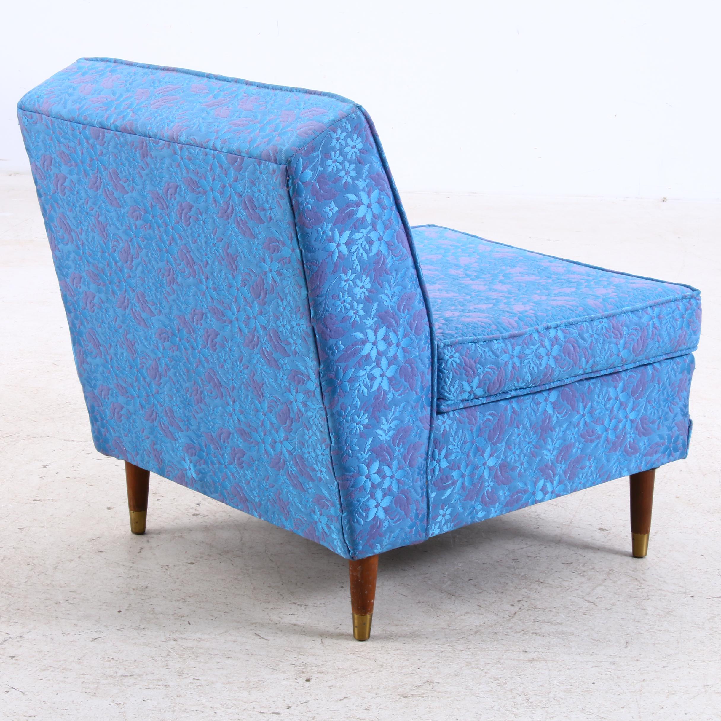 Rowe Furniture Matelasse Four Piece Sectional Sofa, Mid Century