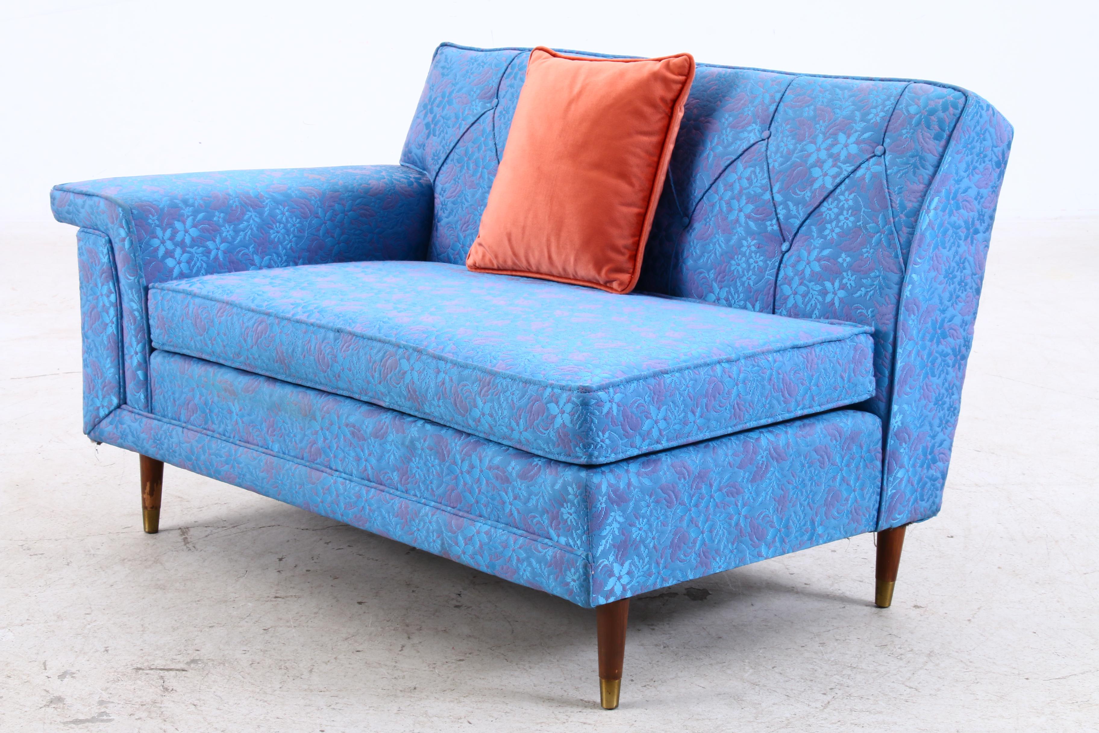 Rowe Furniture Matelasse Four Piece Sectional Sofa, Mid Century
