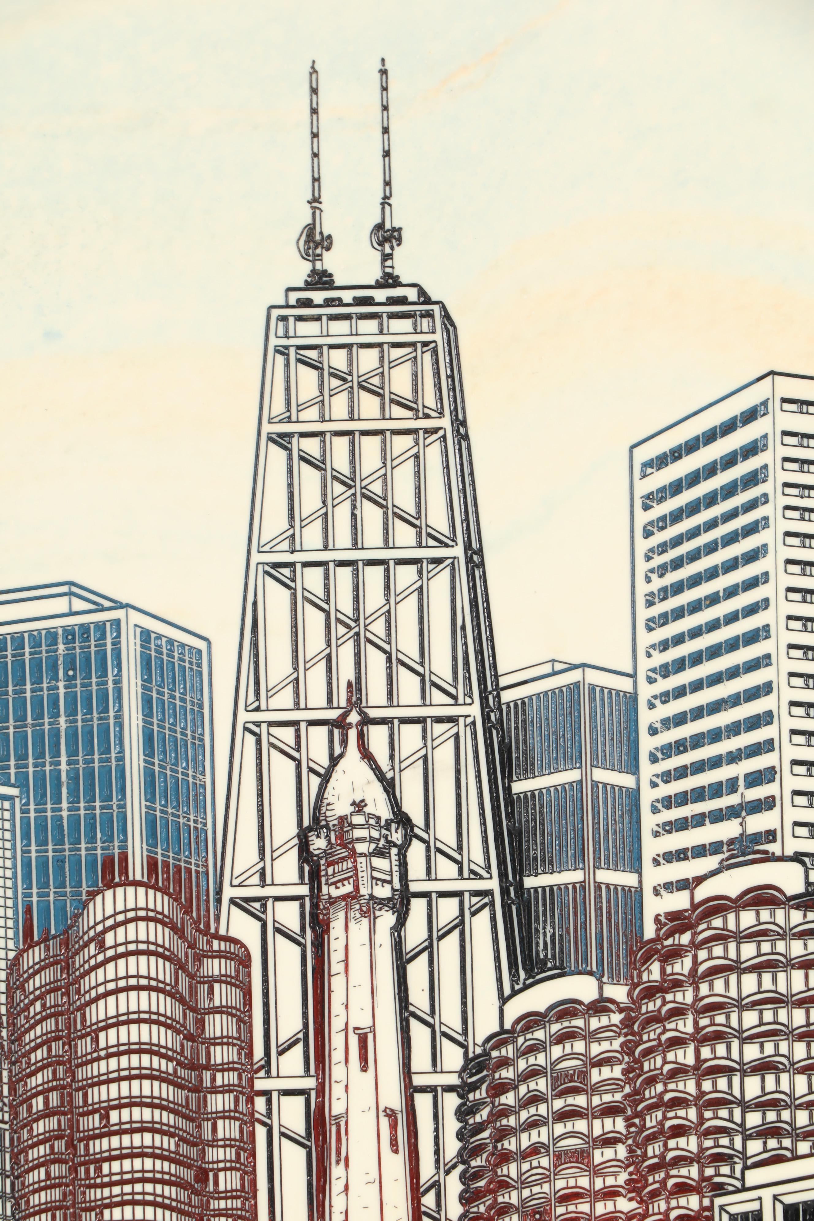 Eugene Andreyev Resin and Ceramic Composition "Chicago Bears"