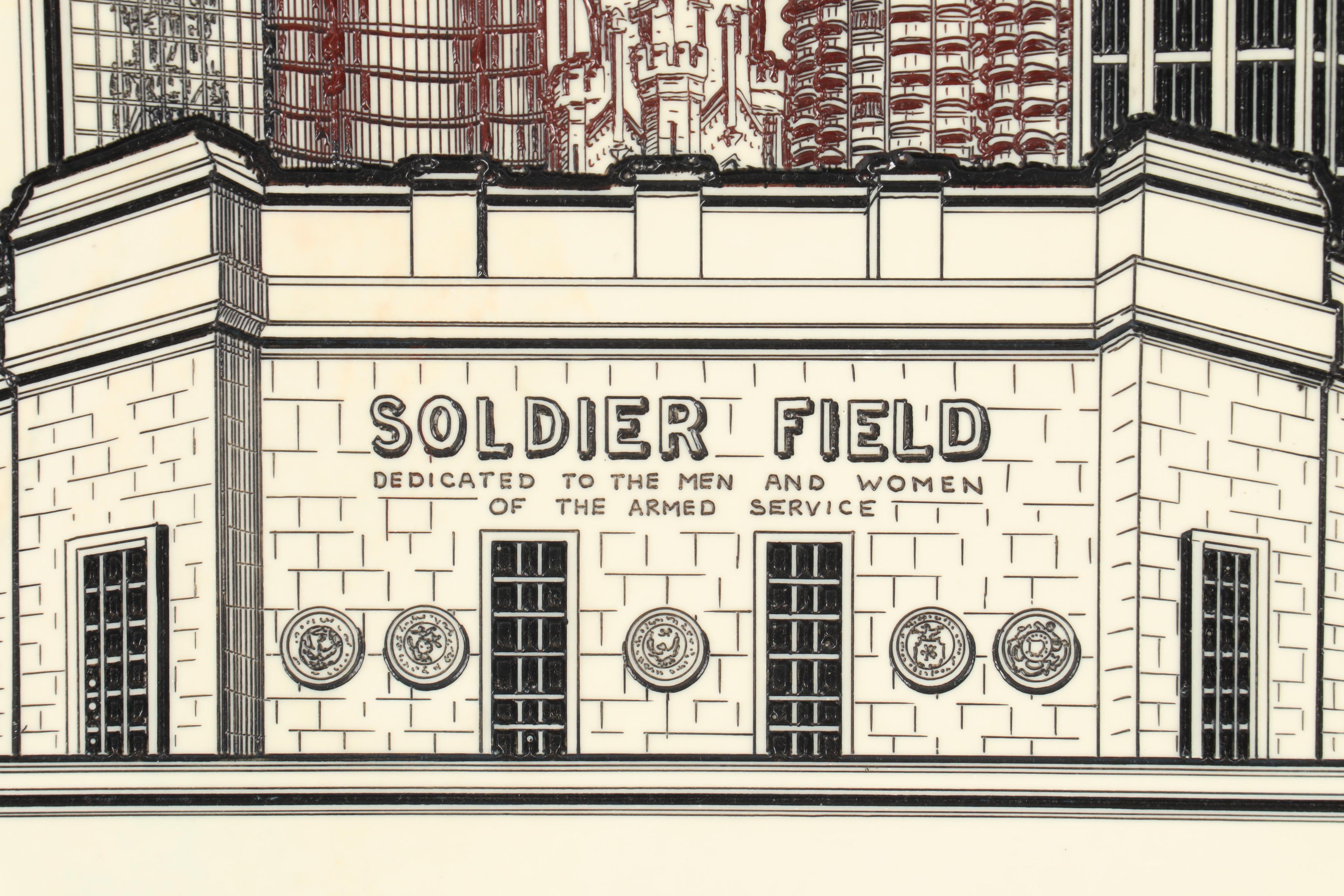 Eugene Andreyev Resin and Ceramic Composition "Chicago Bears"