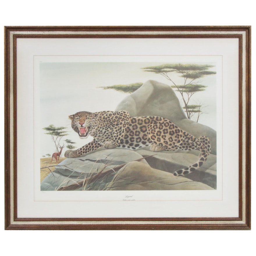 John A. Ruthven Offset Print "Leopard"