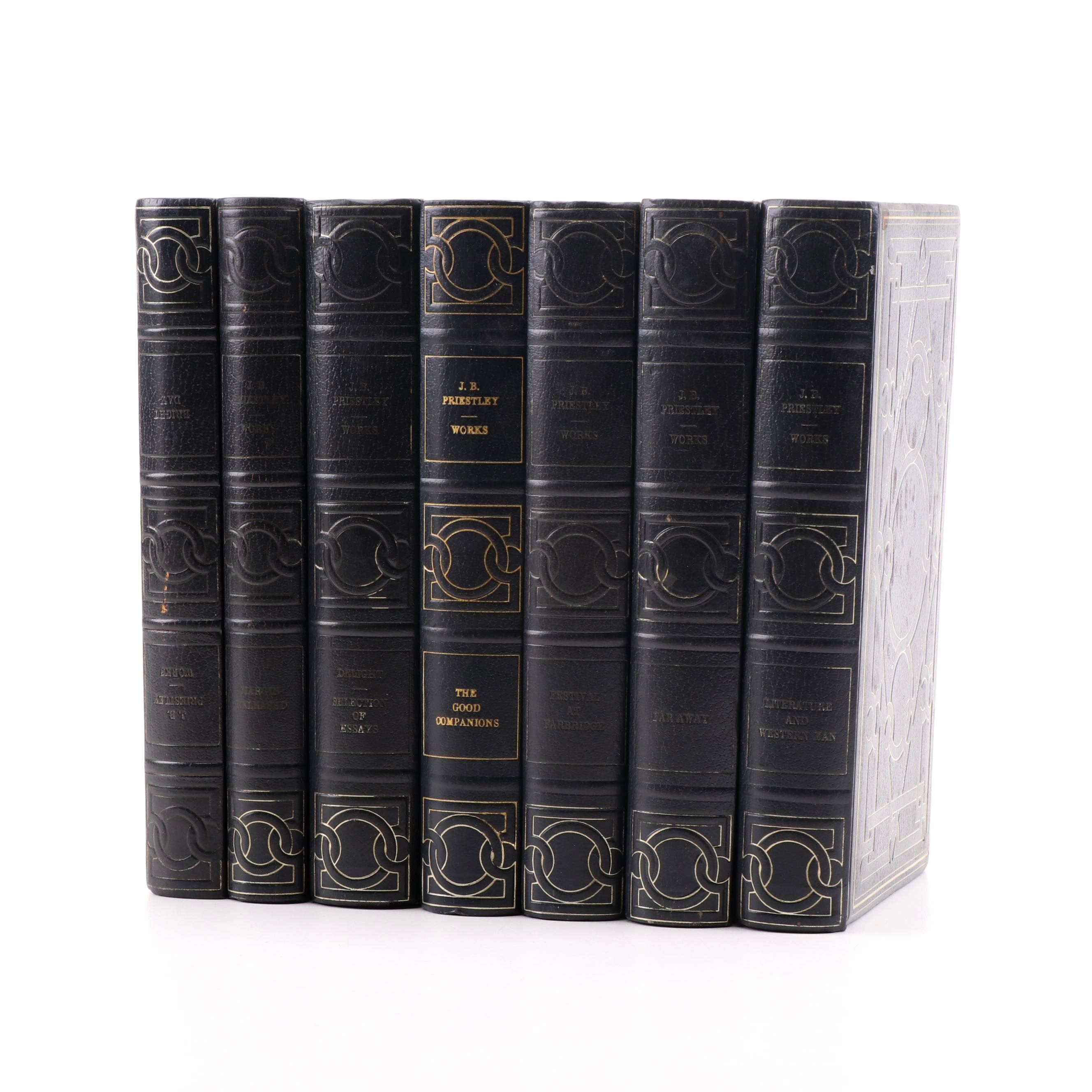 Works by J. B. Priestly in Gilt Leather Bindings, 1960