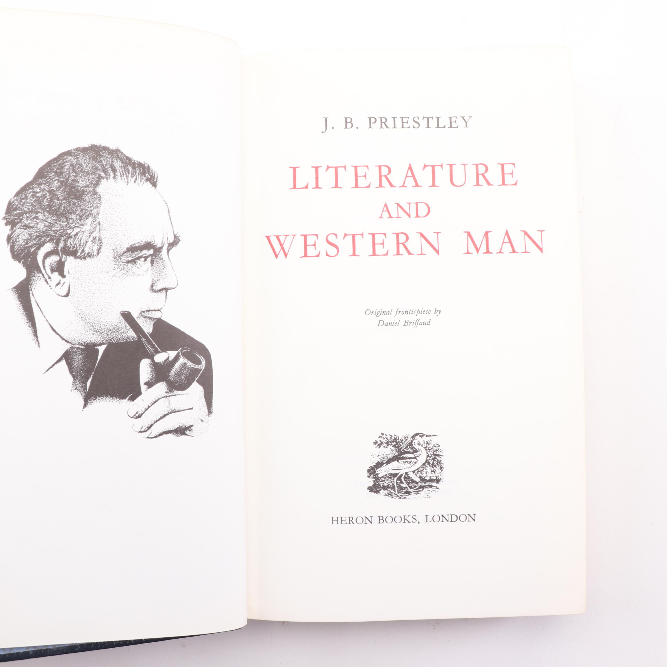 Works by J. B. Priestly in Gilt Leather Bindings, 1960
