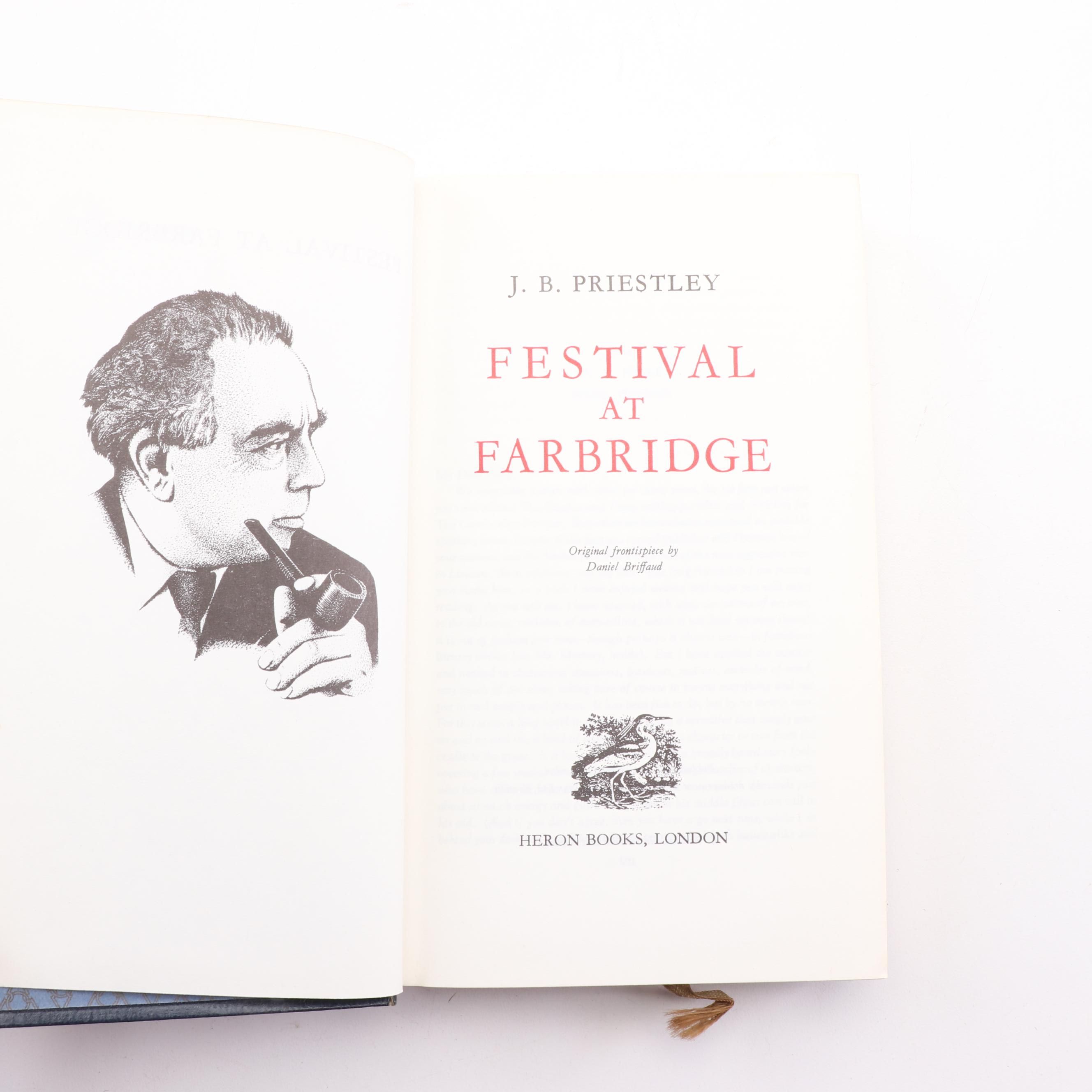 Works by J. B. Priestly in Gilt Leather Bindings, 1960