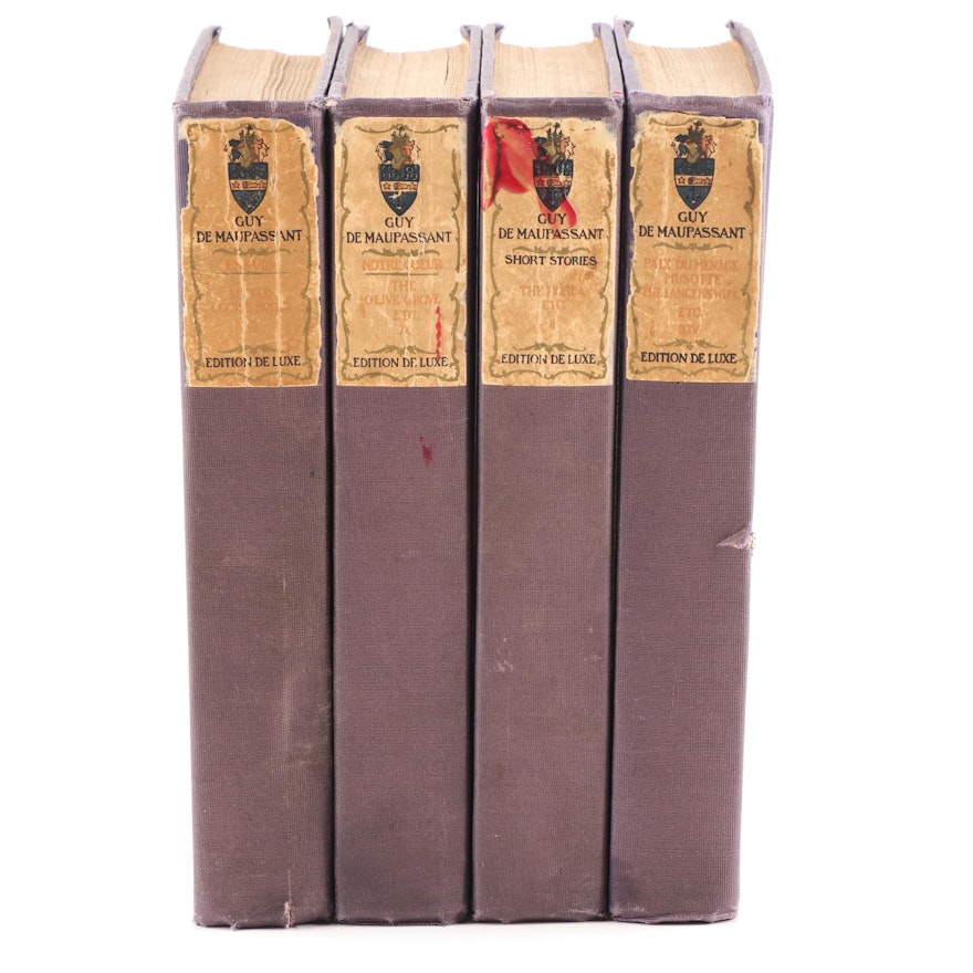 Edition de Luxe "The Life Work Of Henri René Guy de Maupassant" Four Volume Set