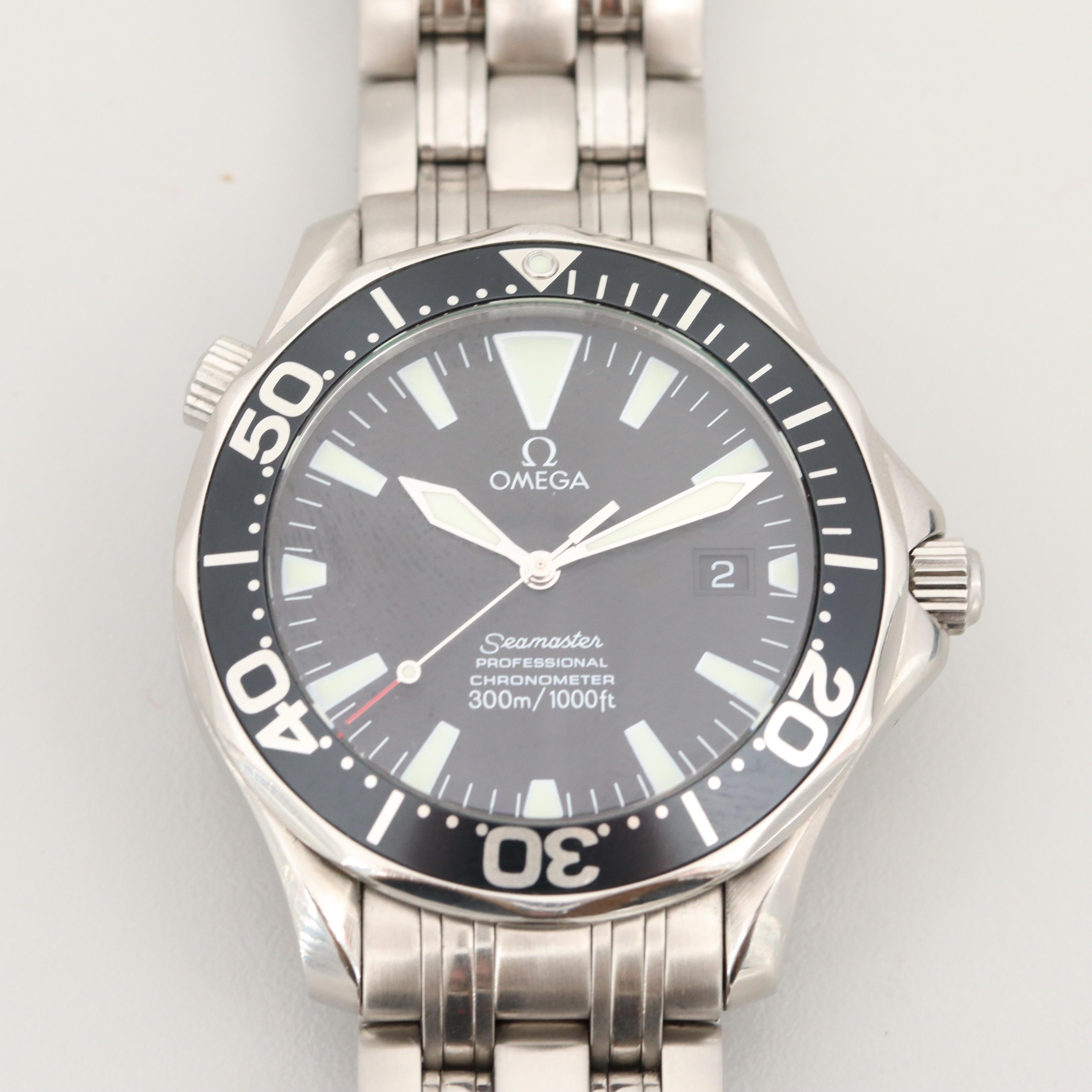 Omega Seamaster Professional Stainless Steel  300M Automatic Watch