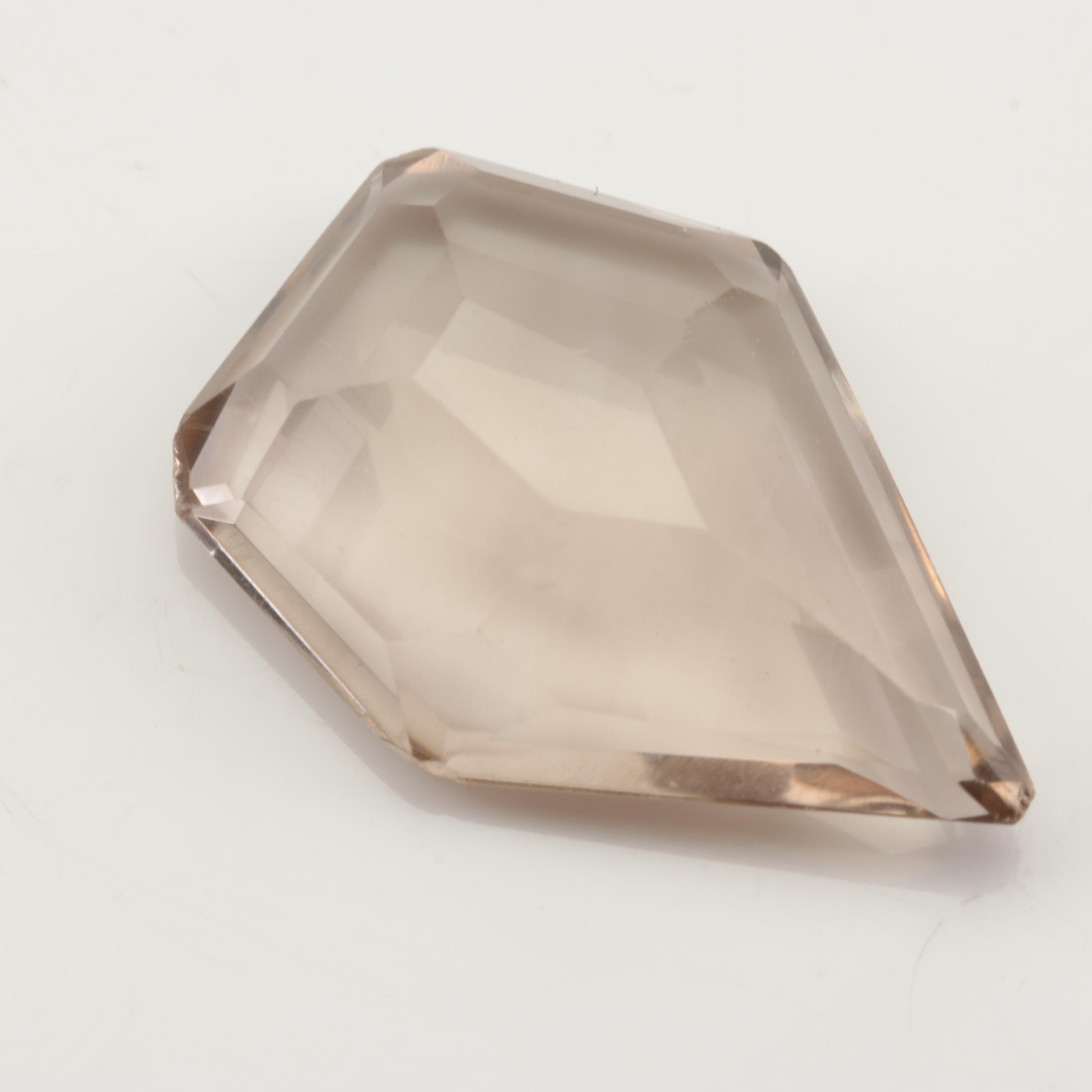 Loose 13.59 CT Smoky Quartz