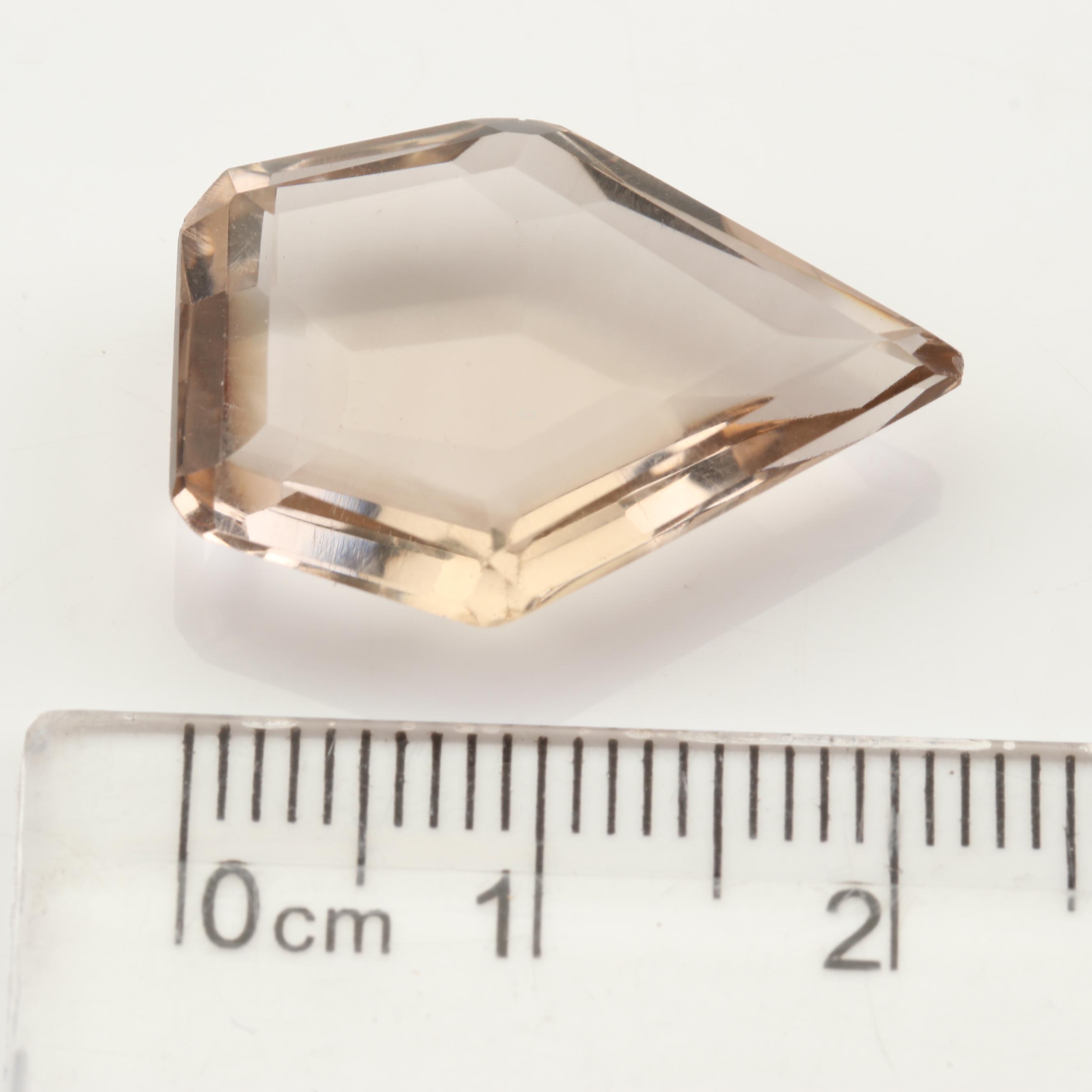 Loose 13.59 CT Smoky Quartz