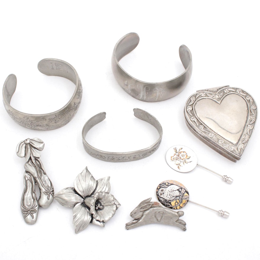 Pewter Jewelry Collection Featuring Reed & Barton