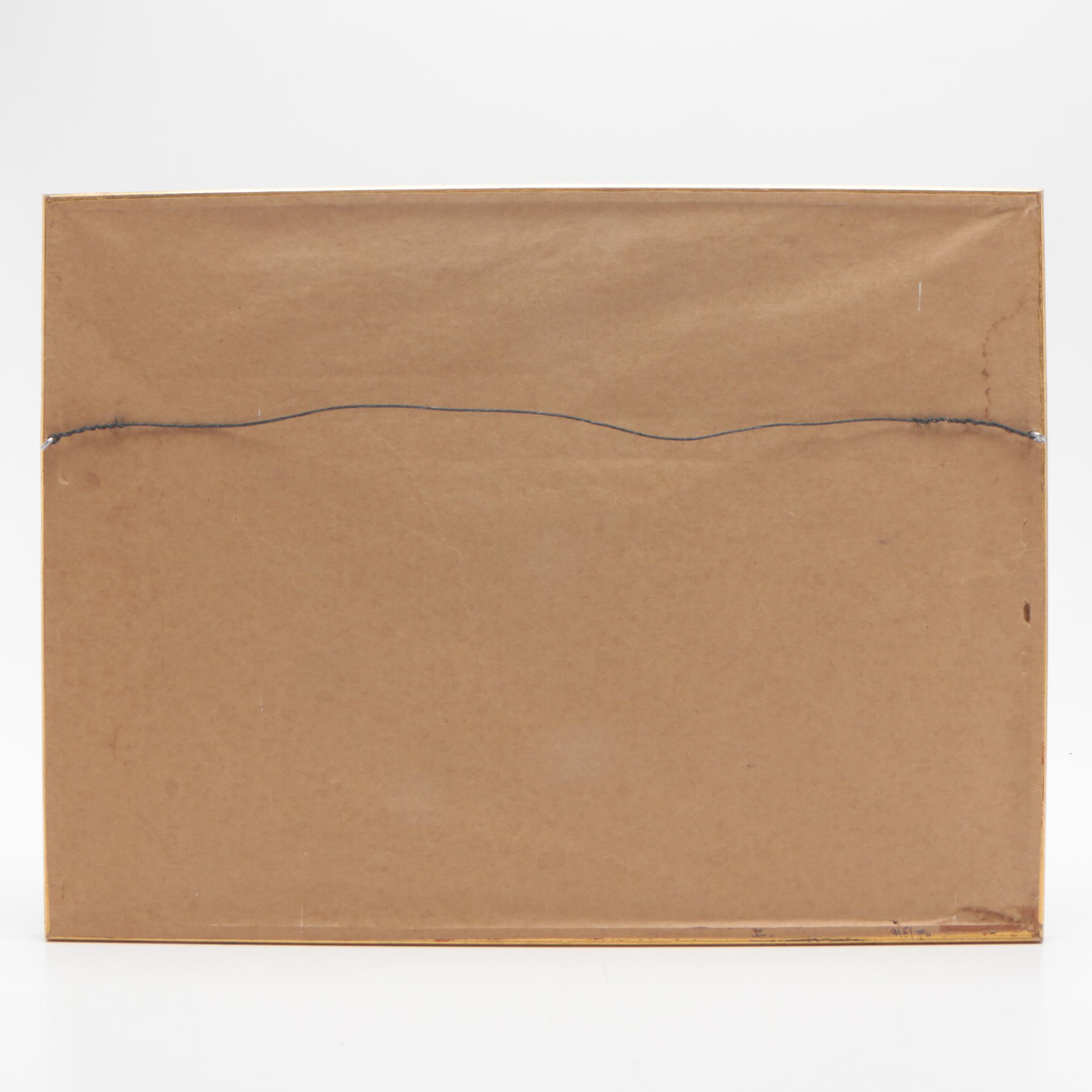 Late 18th Century Sheet of Hand-colored French Playing Cards